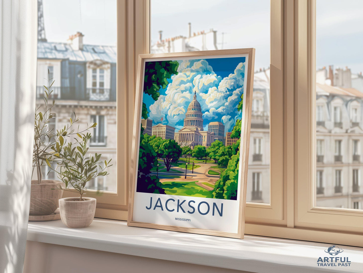 Jackson Poster | Mississippi Wall Art | America Decor
