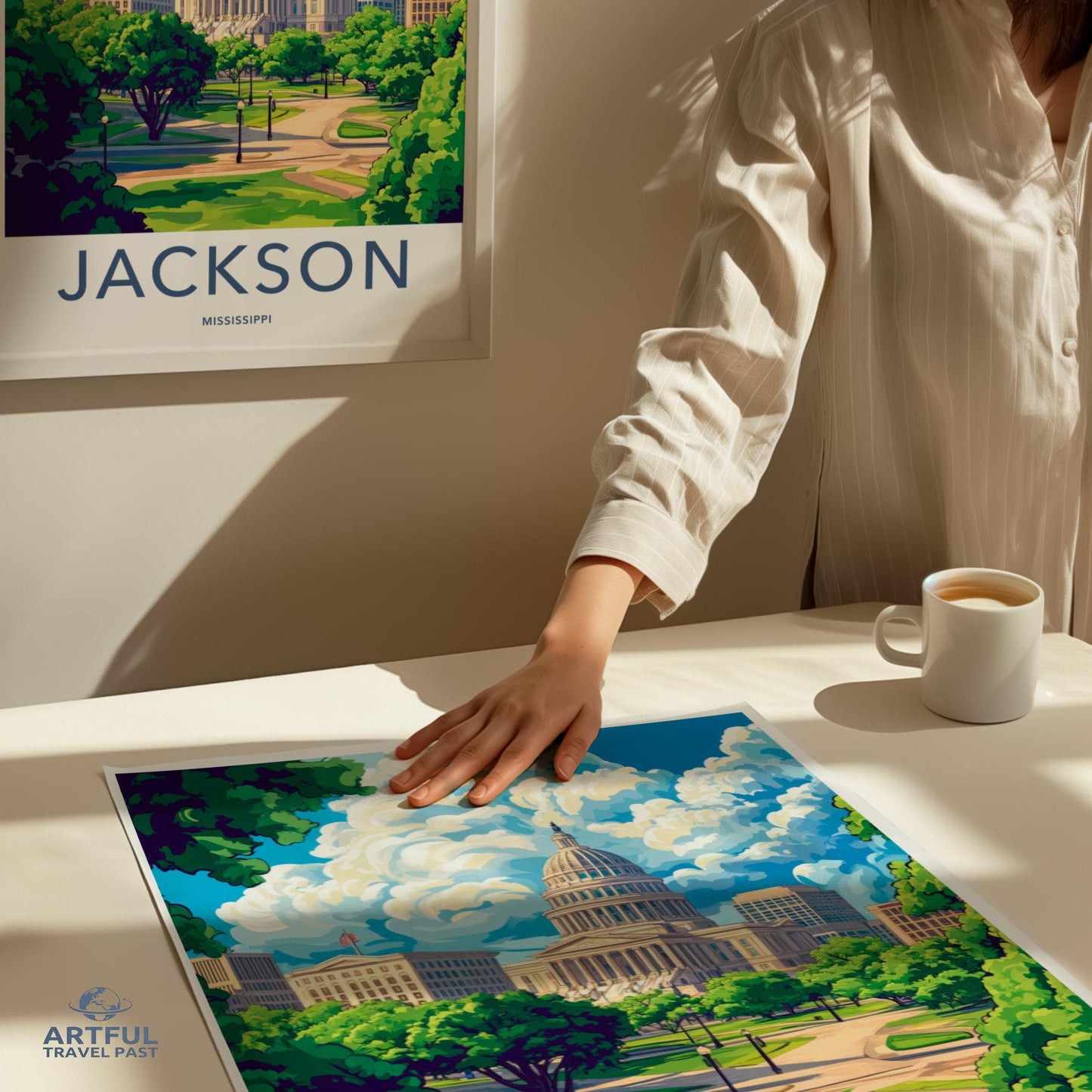 Jackson Poster | Mississippi Wall Art | America Decor