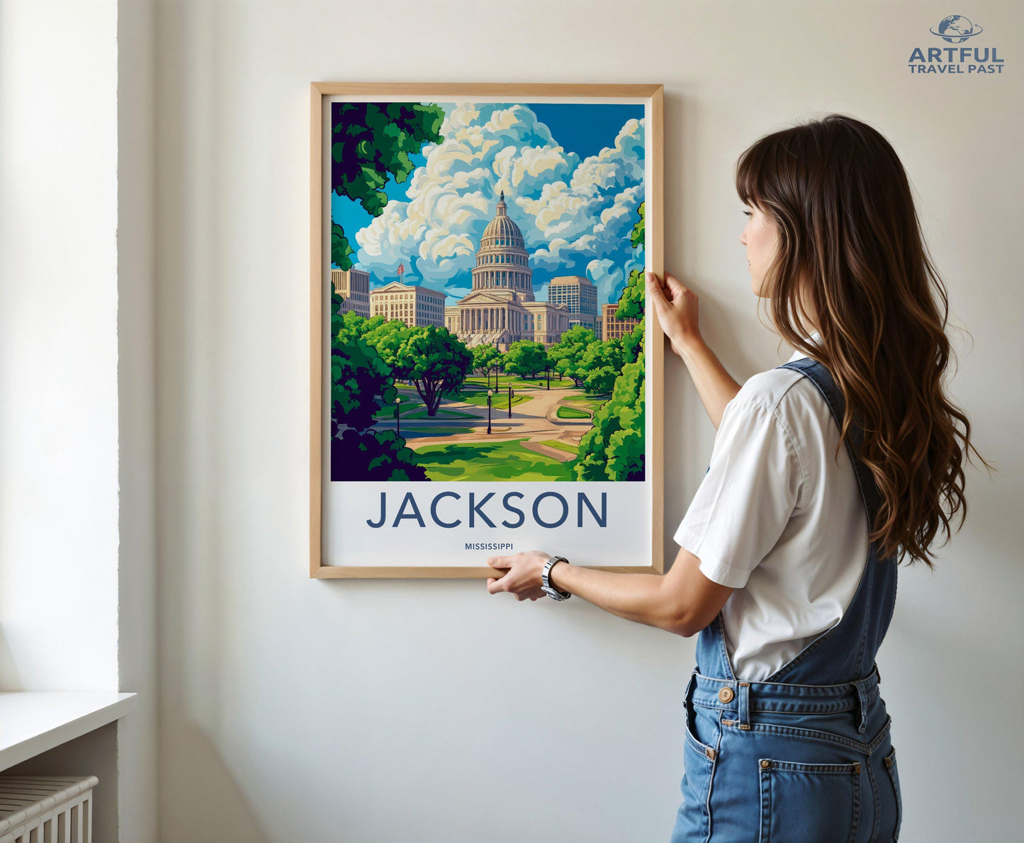 Jackson Poster | Mississippi Wall Art | America Decor