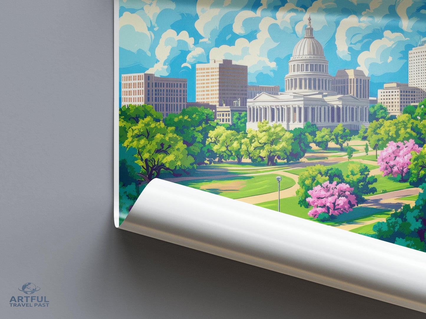 Jackson Poster | Mississippi Wall Art | America Decor