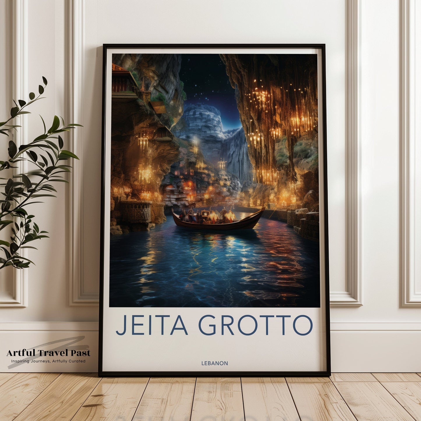 Jeita Grotto Poster - Lebanon Wall Art
