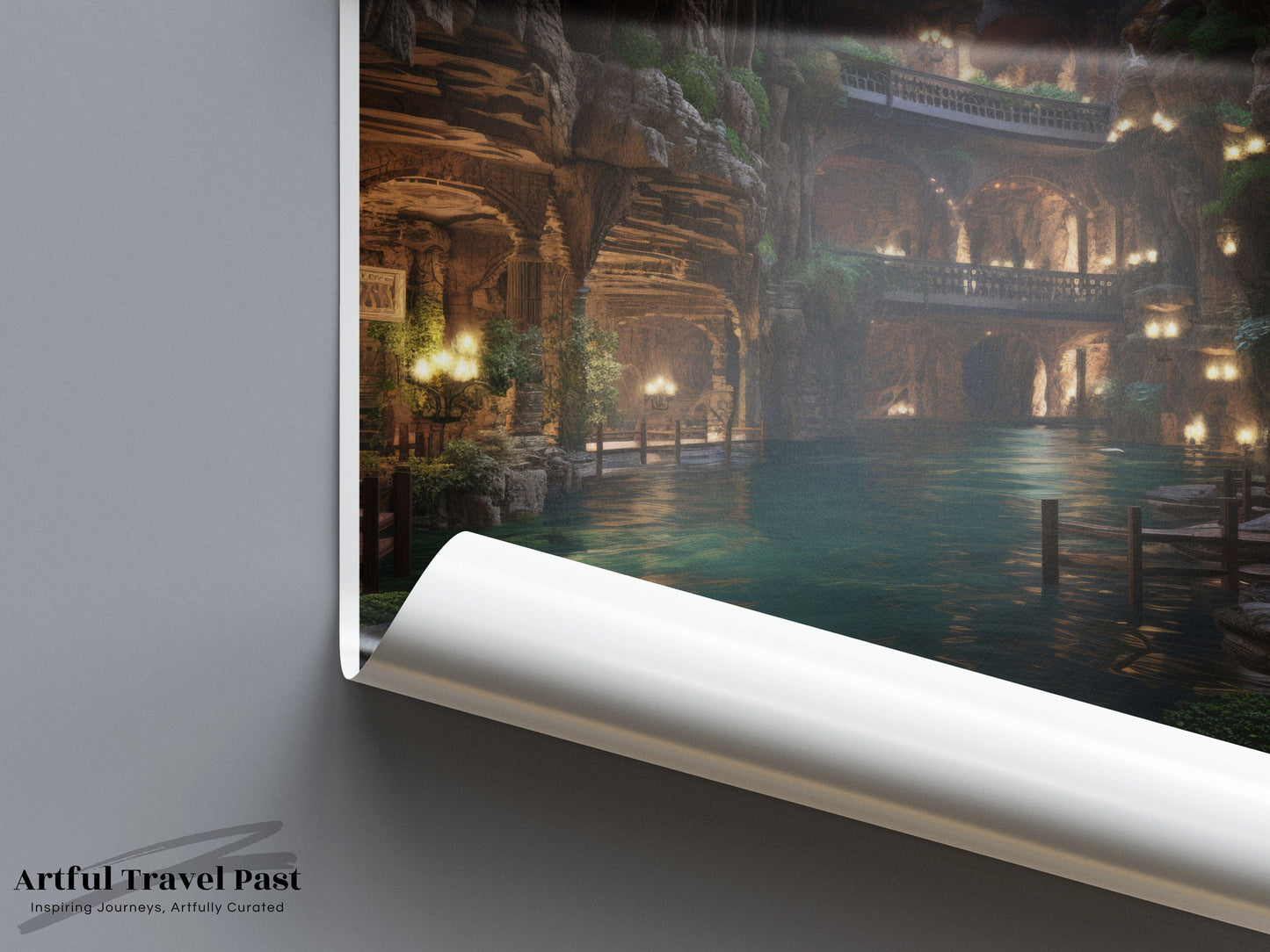 Jeita Grotto Poster | Lebanon Wall Art | Middle East Decor