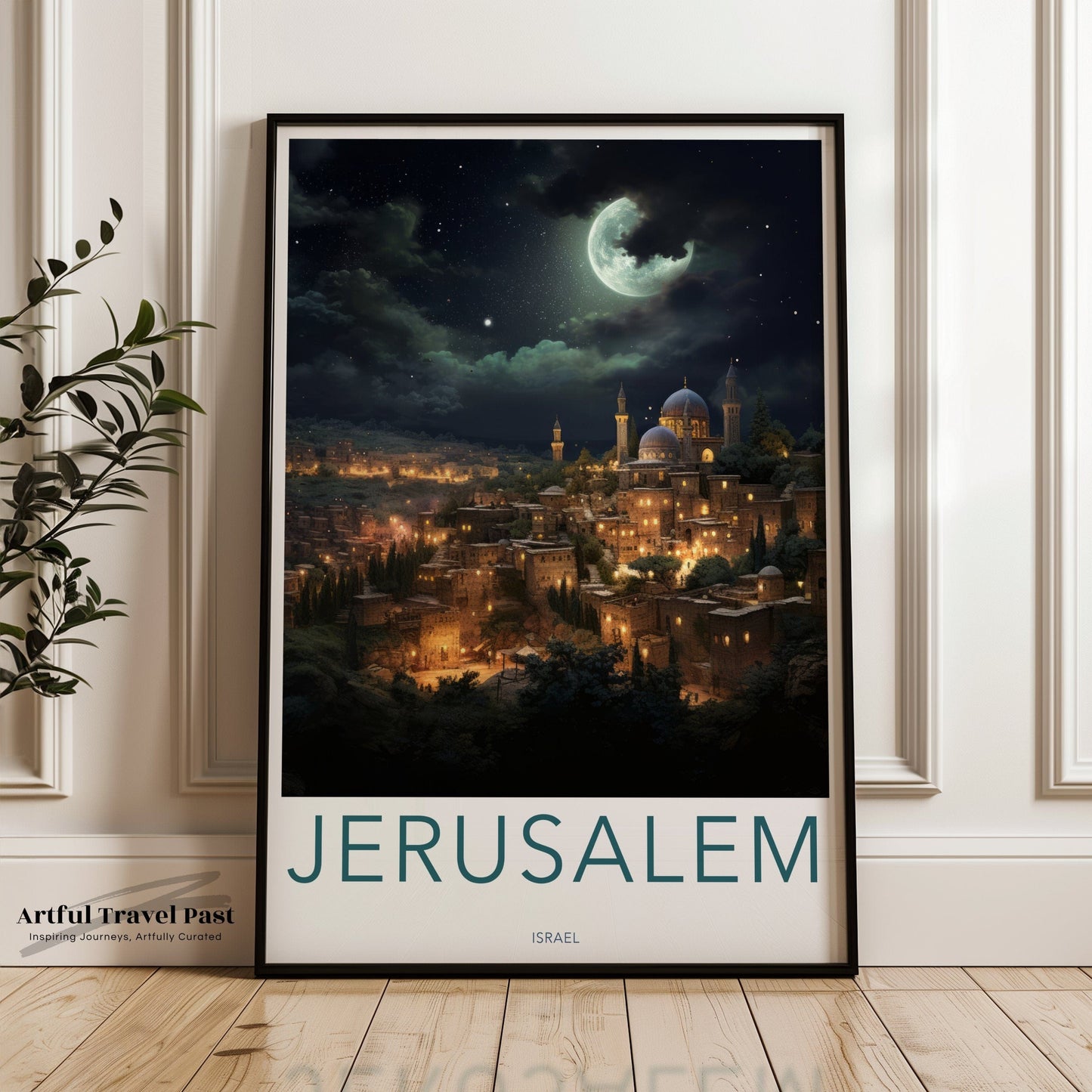 Jerusalem Poster | Israel Wall Art | Middle East Decor
