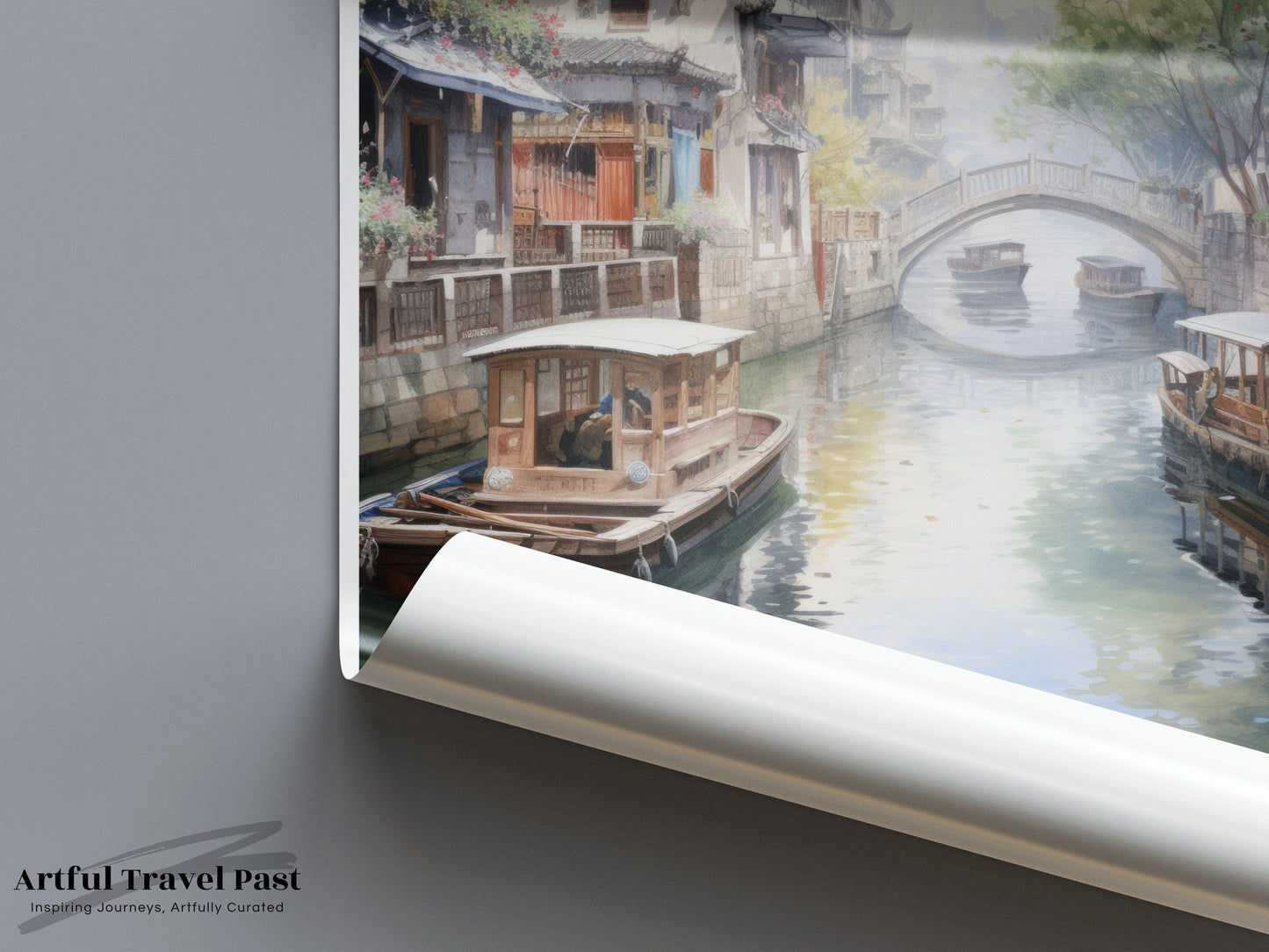 Jiading Canal Poster - China Wall Art