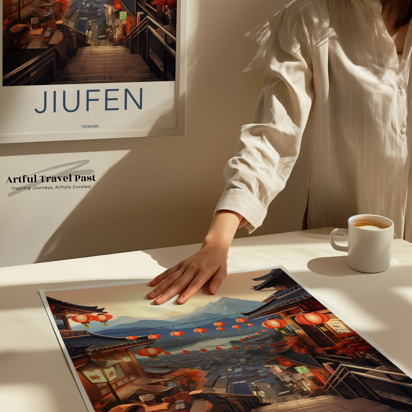 Jiufen Poster | Taiwan Wall Art | Asia Decor