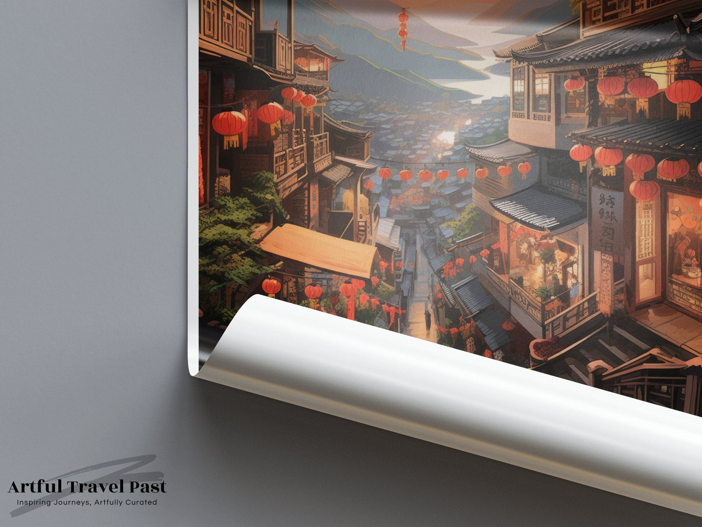 Jiufen Poster | Taiwan Wall Art | Asia Decor
