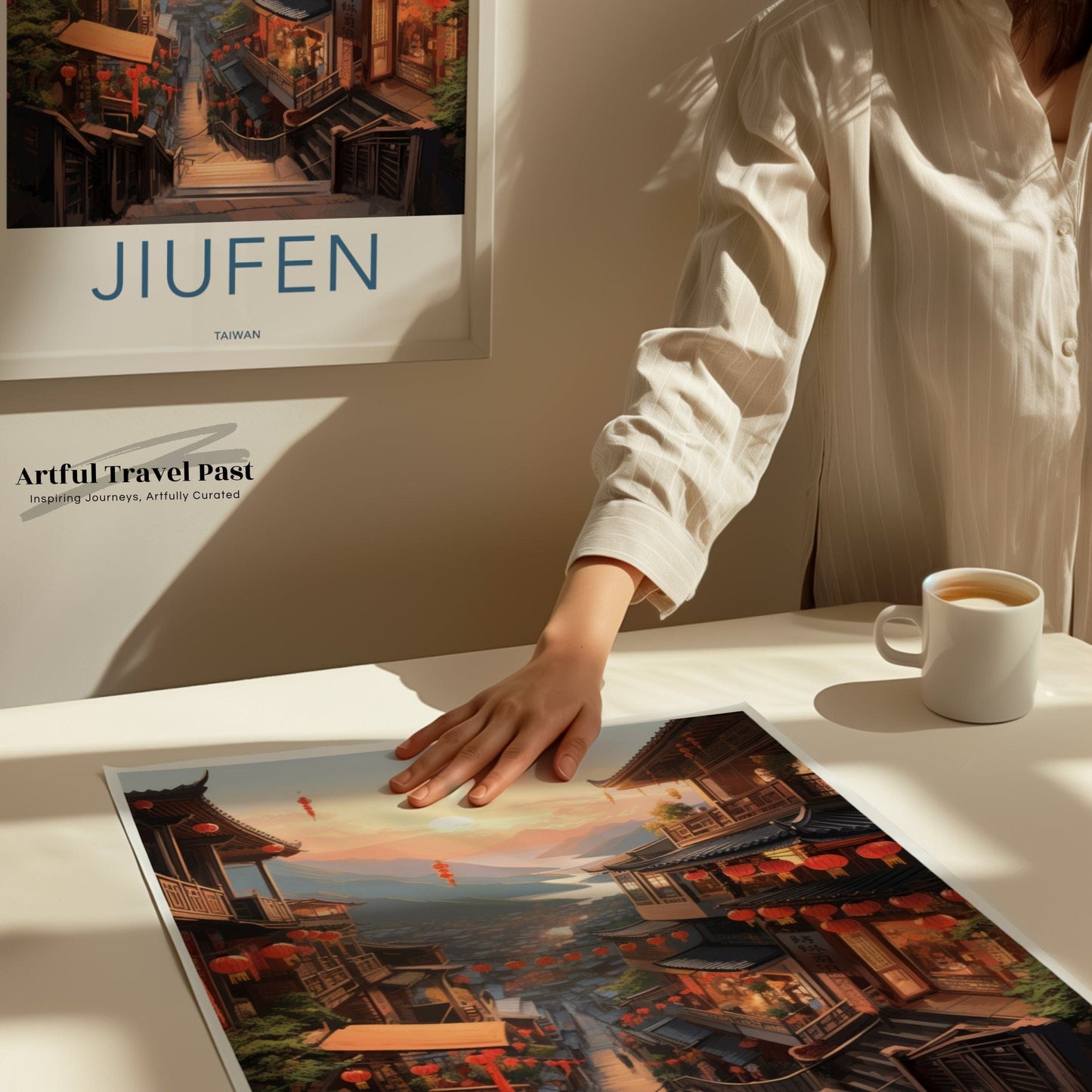 Jiufen Poster | Taiwan Wall Art | Asia Decor