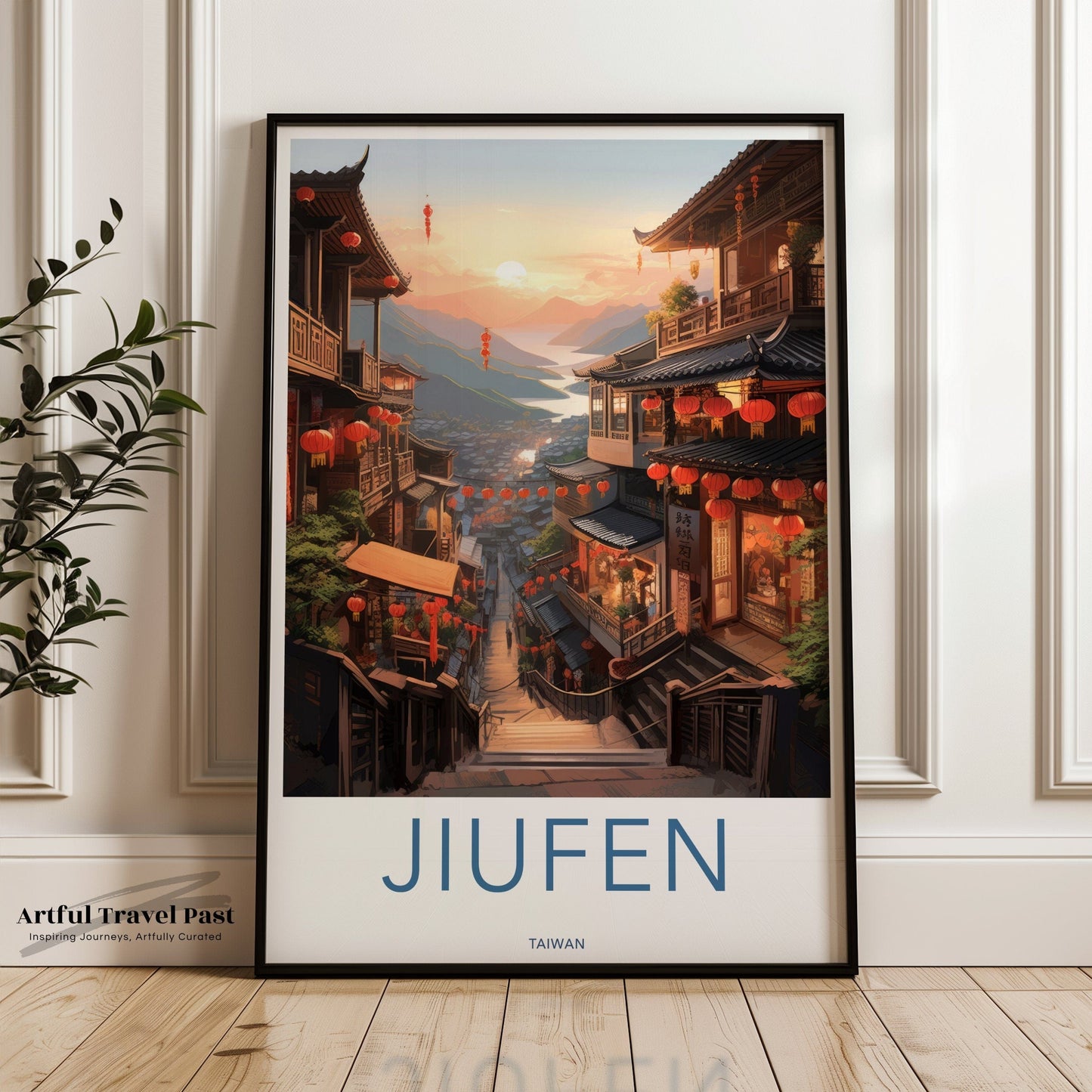 Jiufen Poster | Taiwan Wall Art | Asia Decor