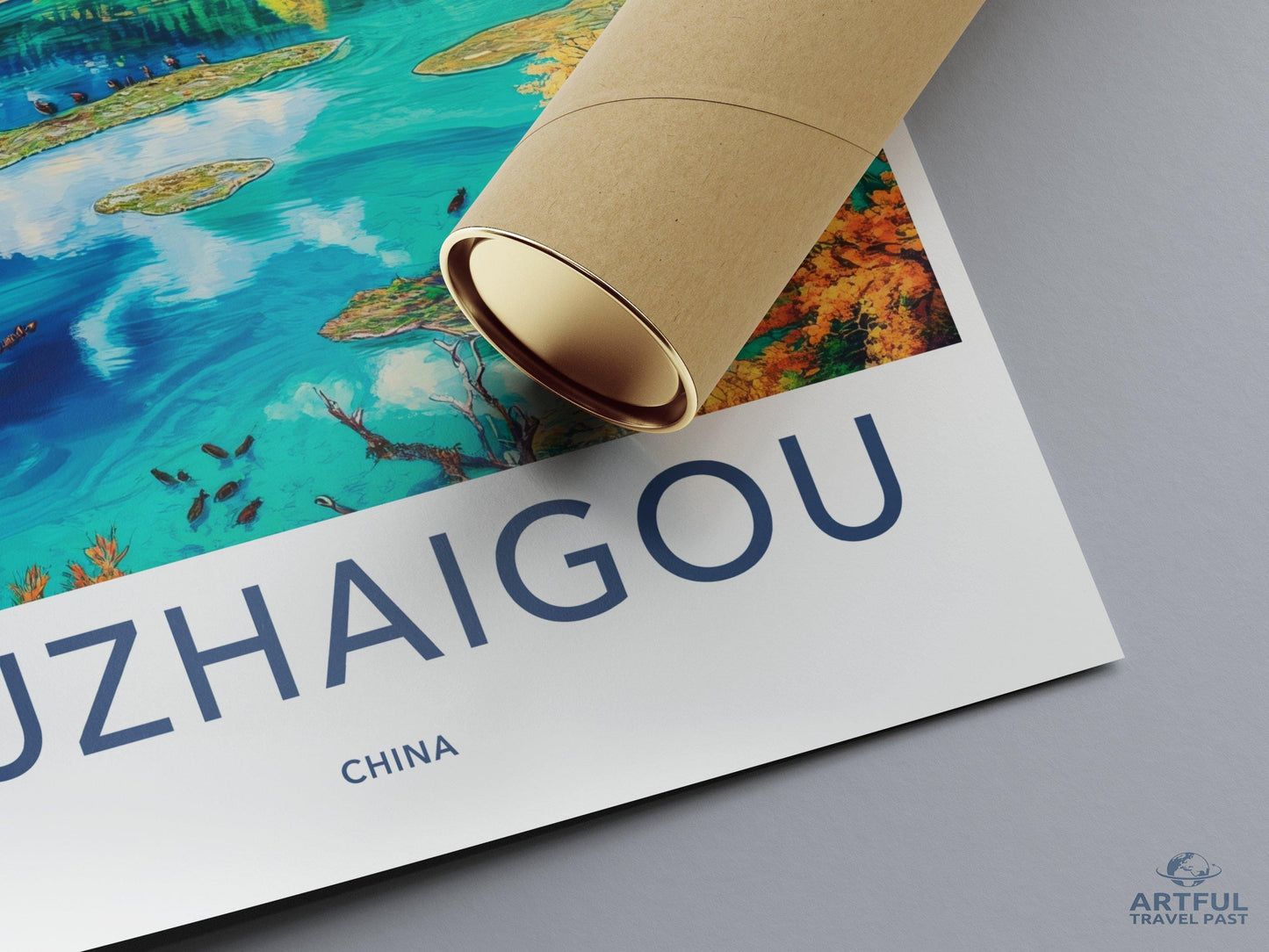 Jiuzhaigou Valley Poster | China Wall Art | Asia Decor
