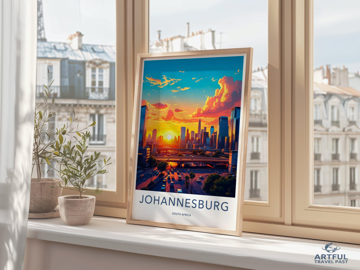 Johannesburg Poster | South Africa Wall Art | Africa Decor