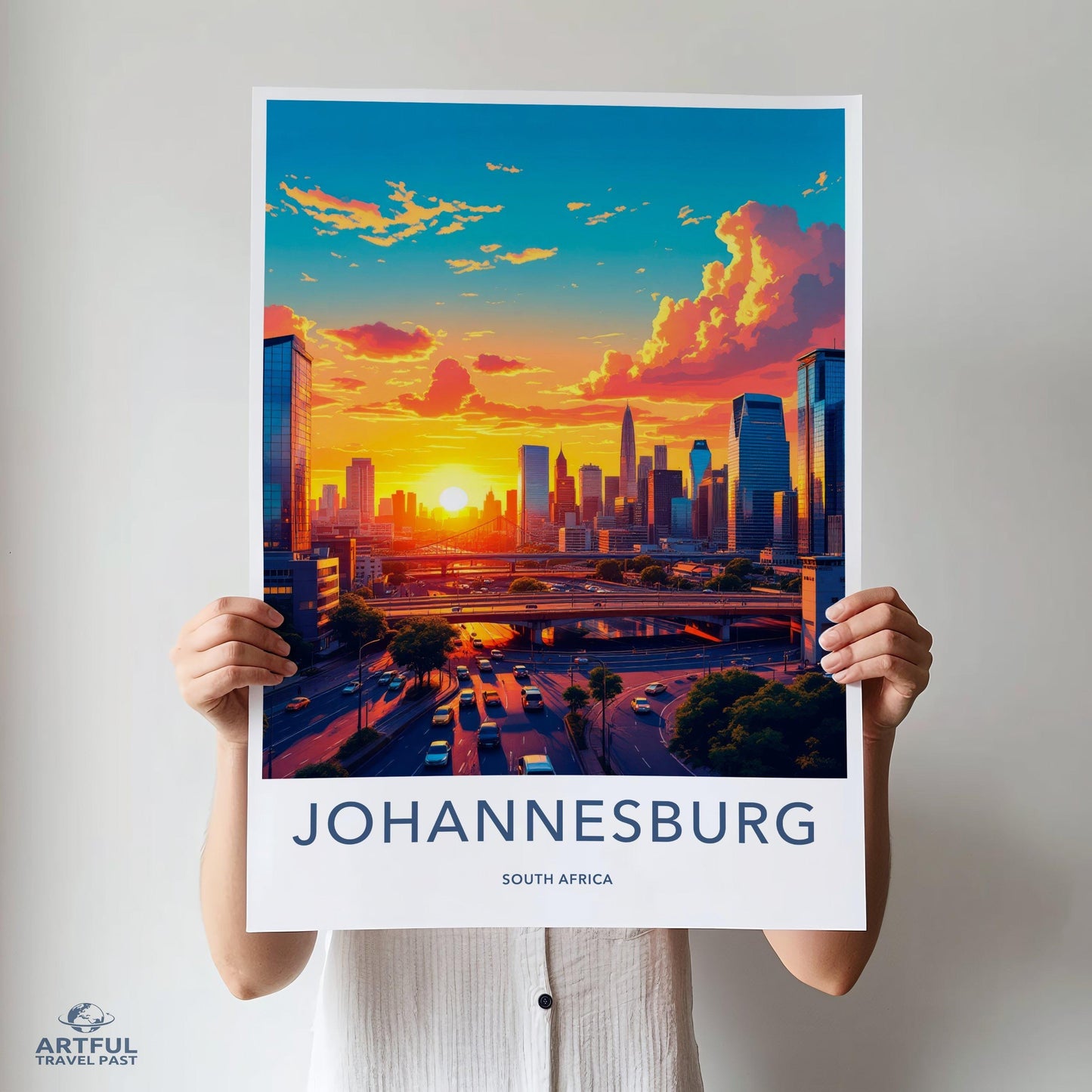 Johannesburg Poster | South Africa Wall Art | Africa Decor