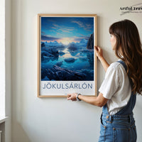 Jökulsárlón Poster - Iceland Wall Art