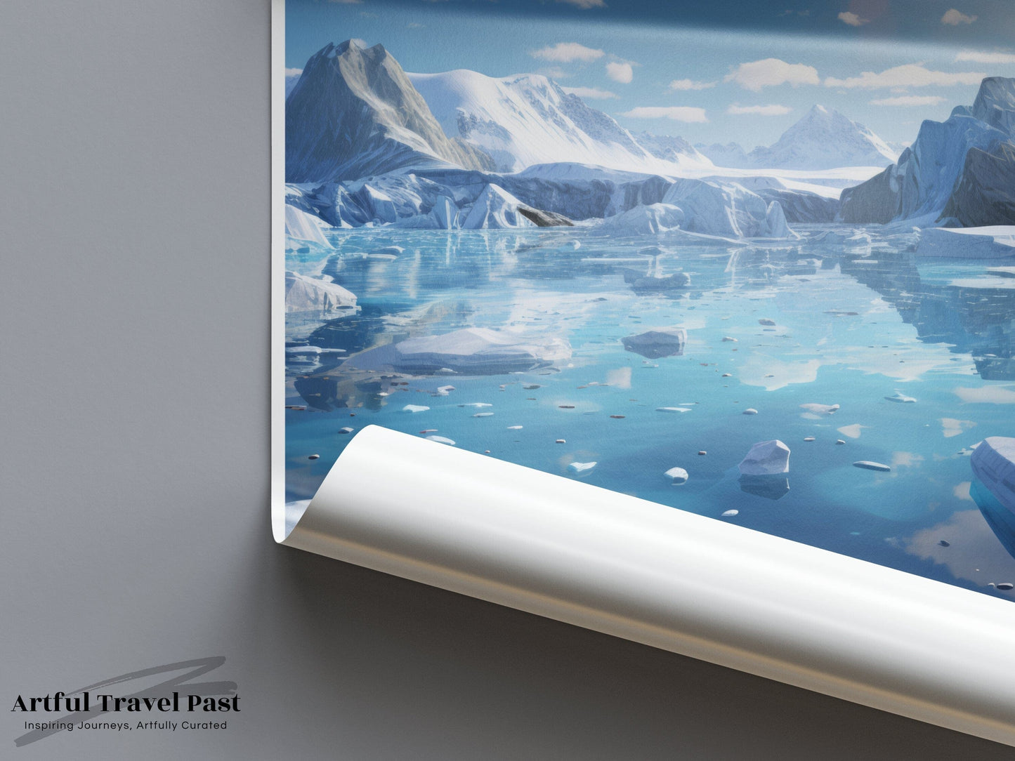 Jökulsárlón Poster | Vatnajökull Wall Art | Iceland Artwork