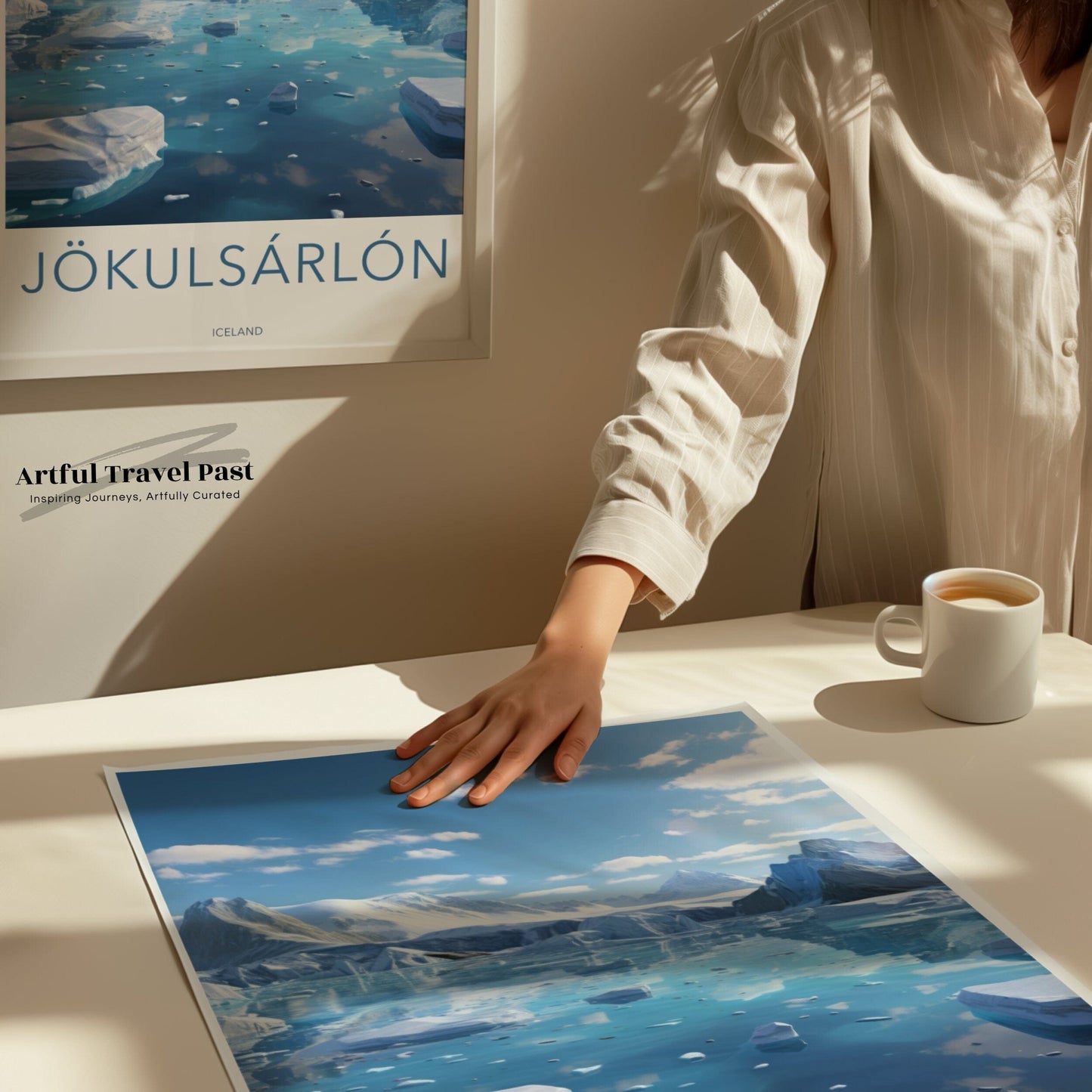 Jökulsárlón Poster | Vatnajökull Wall Art | Iceland Artwork