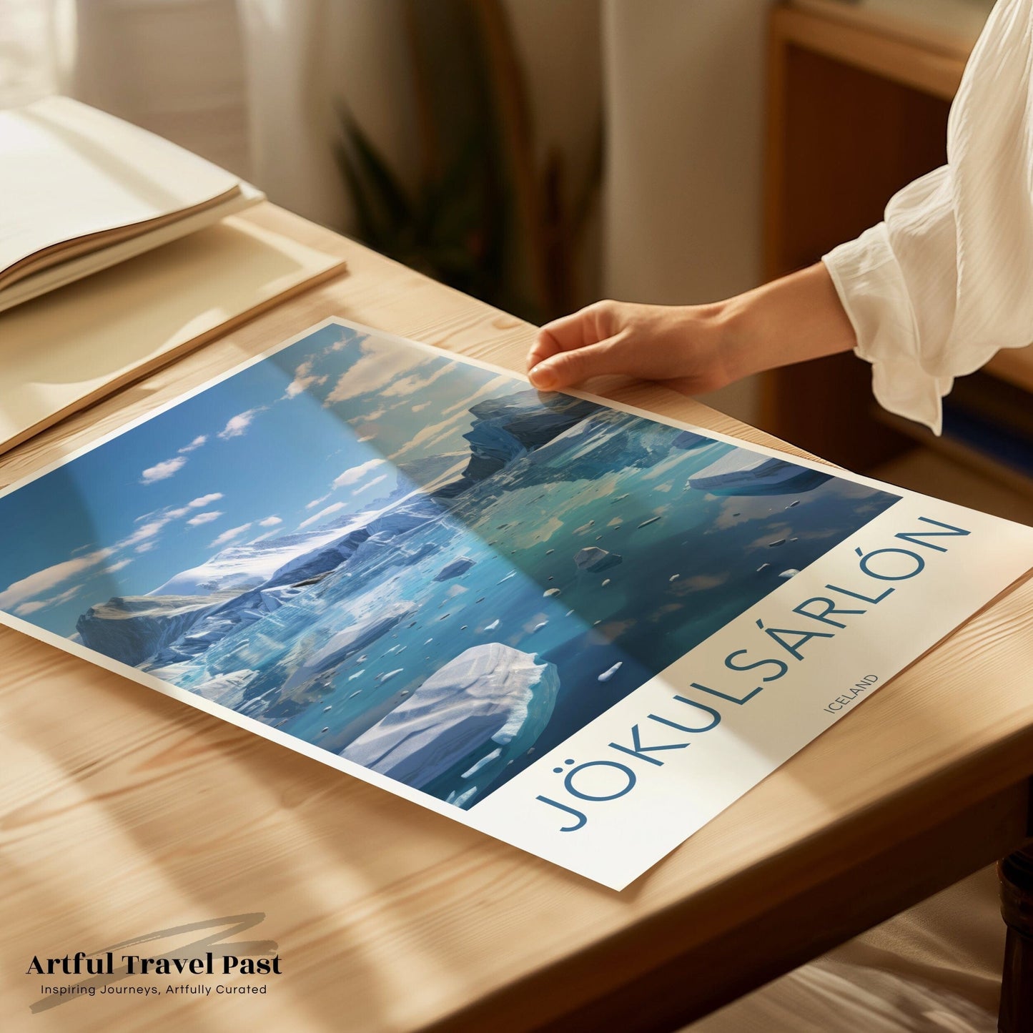 Jökulsárlón Poster | Vatnajökull Wall Art | Iceland Artwork
