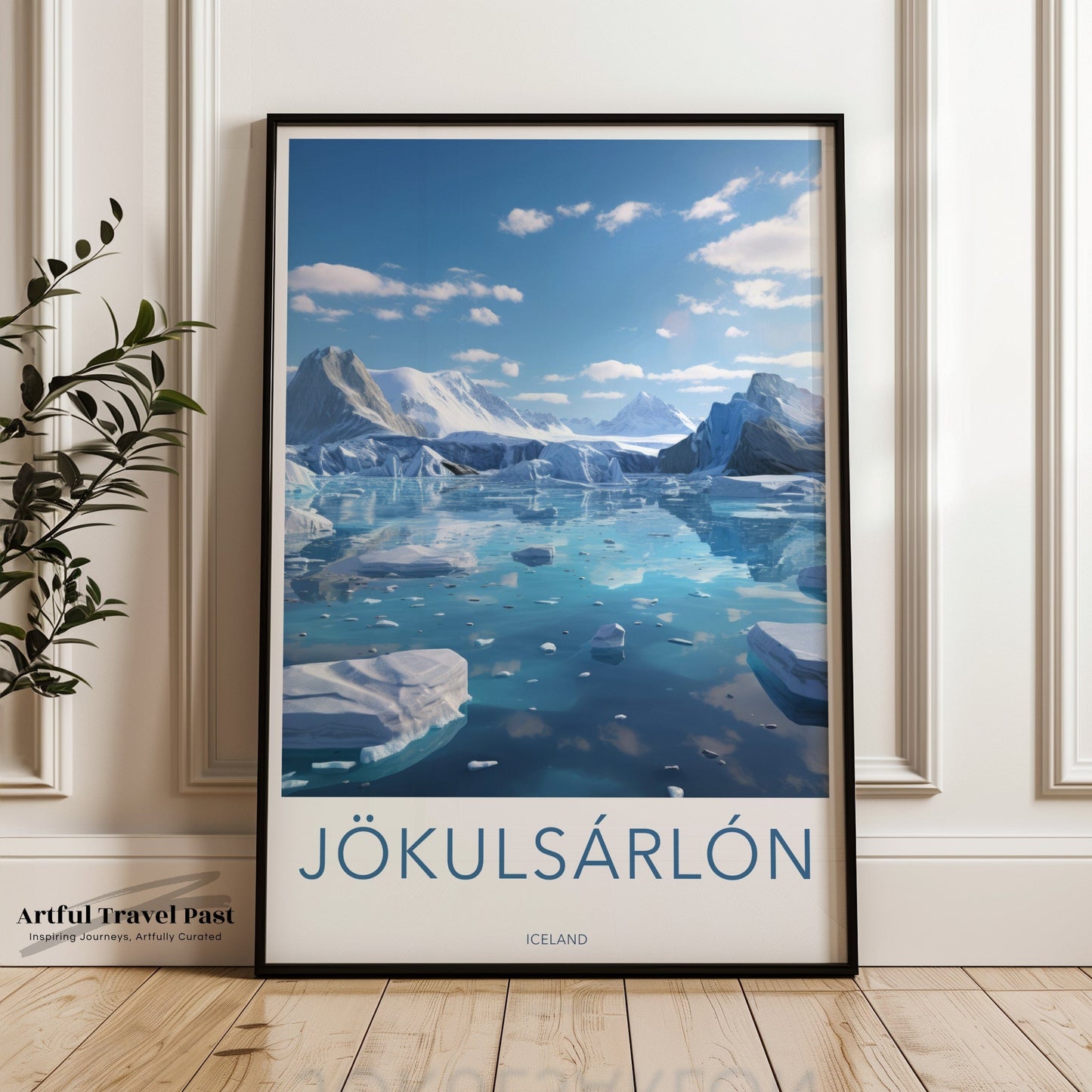 Jökulsárlón Poster | Vatnajökull Wall Art | Iceland Artwork