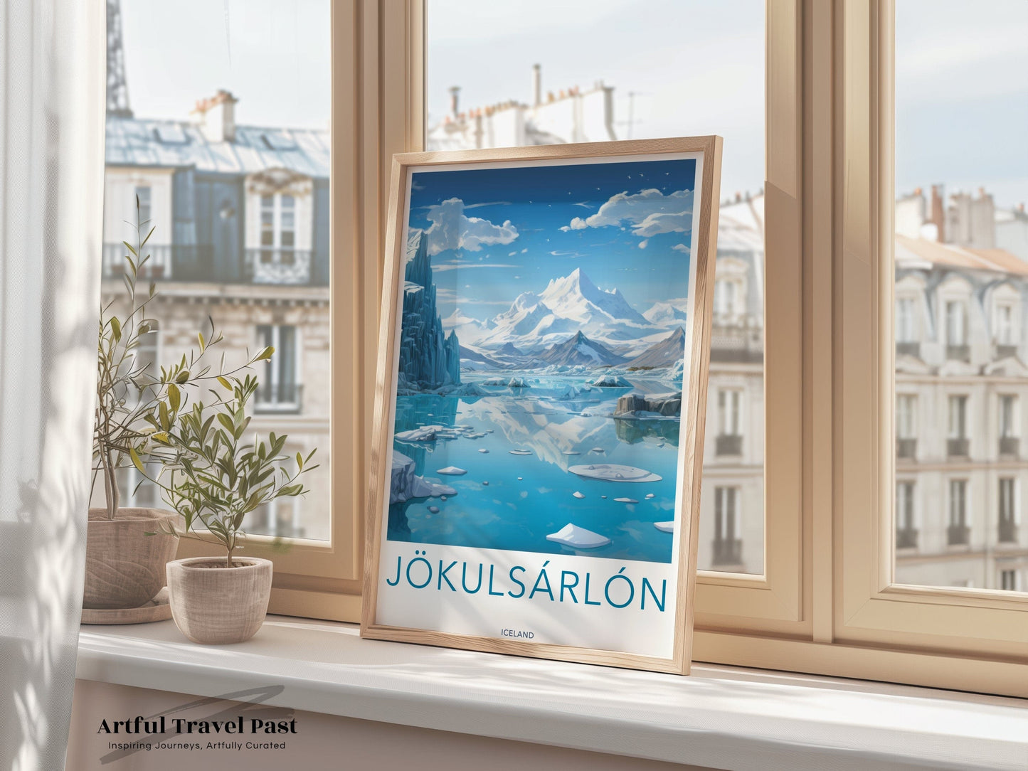Jökulsárlón Poster | Vatnajökull Wall Art | Iceland Decor