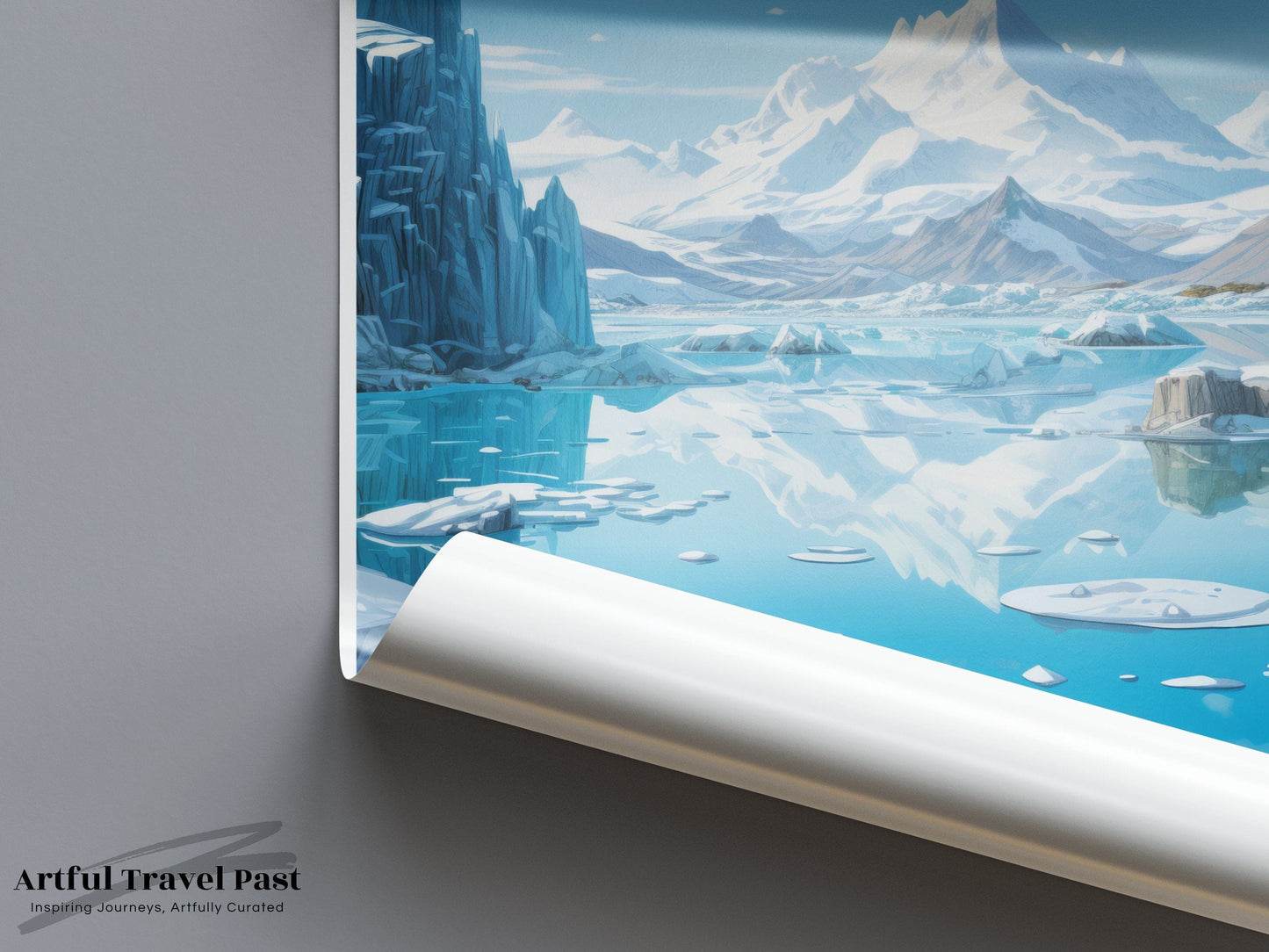 Jökulsárlón Poster | Vatnajökull Wall Art | Iceland Decor