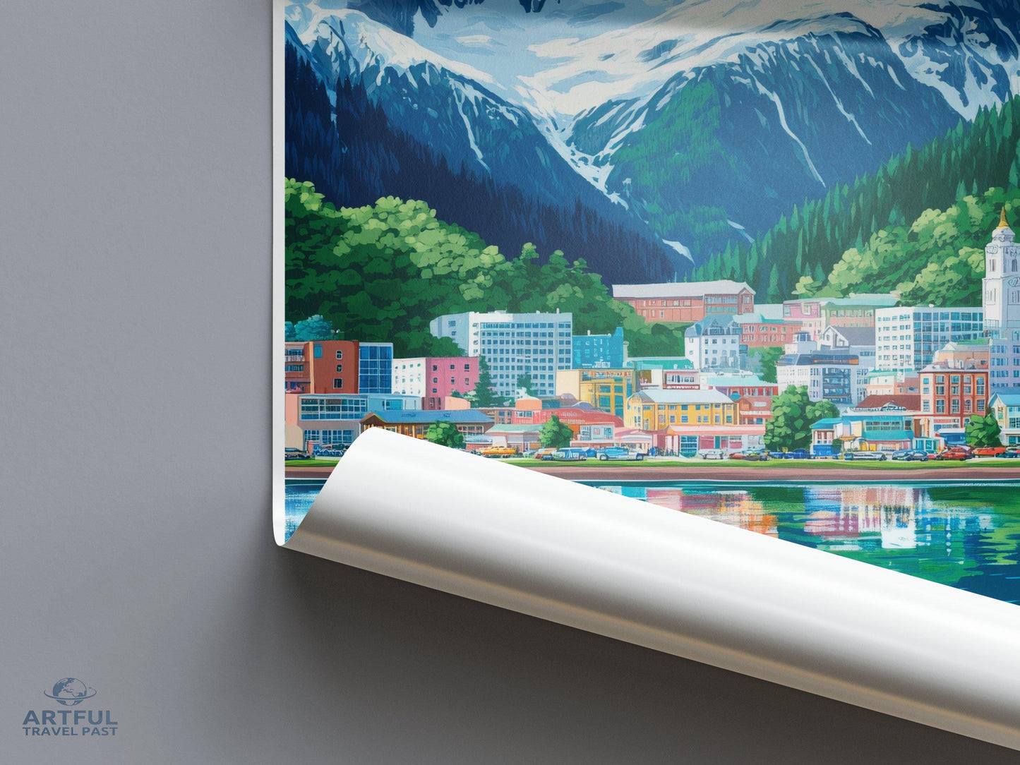 Juneau Poster | Alaska Wall Art | America Decor