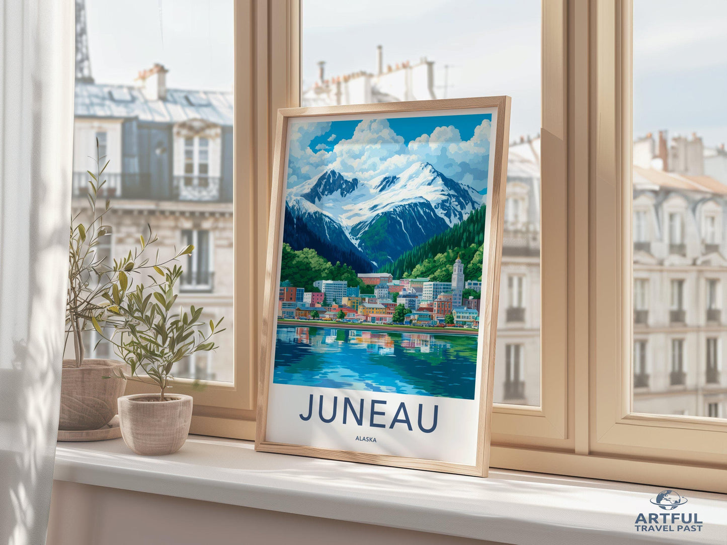 Juneau Poster | Alaska Wall Art | America Decor