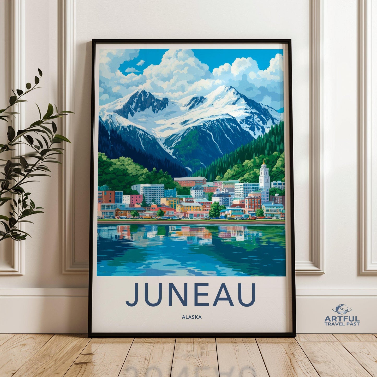 Juneau Poster | Alaska Wall Art | America Decor