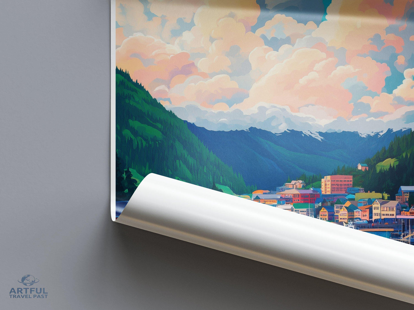 Juneau Poster | Alaska Wall Art | America Decor