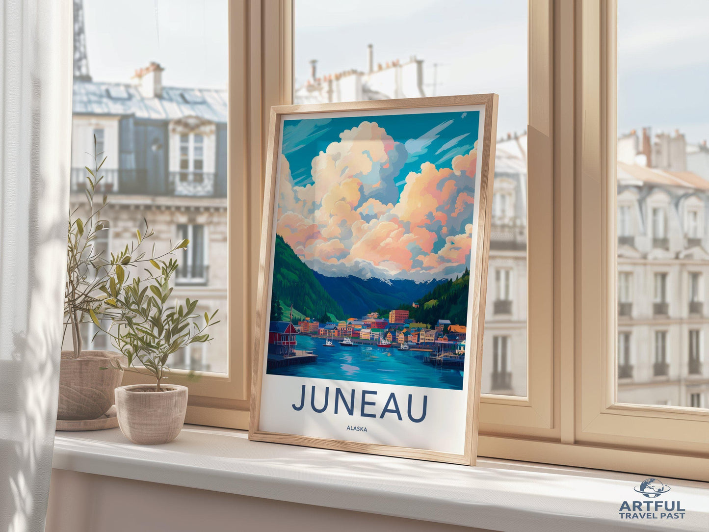 Juneau Poster | Alaska Wall Art | America Decor