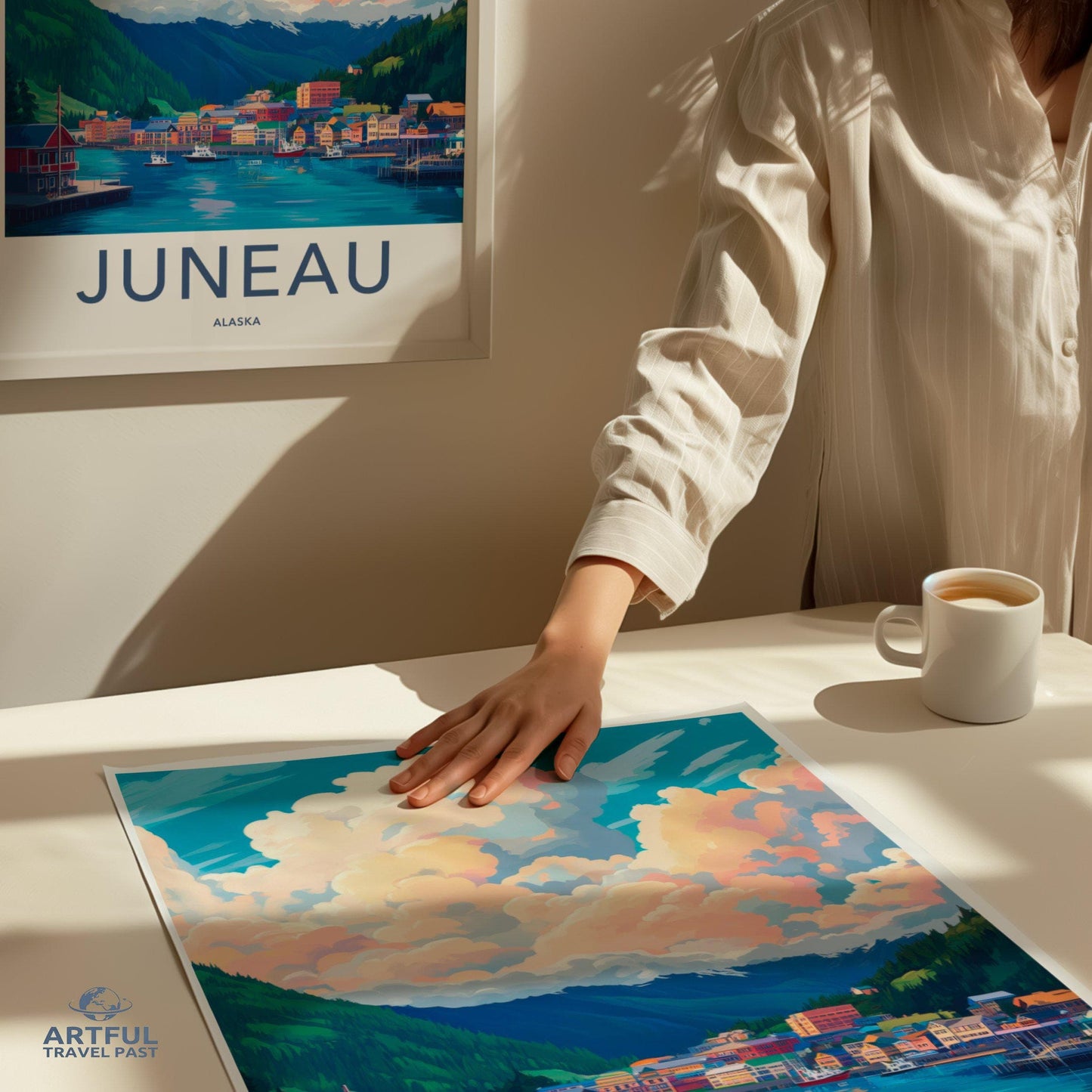 Juneau Poster | Alaska Wall Art | America Decor