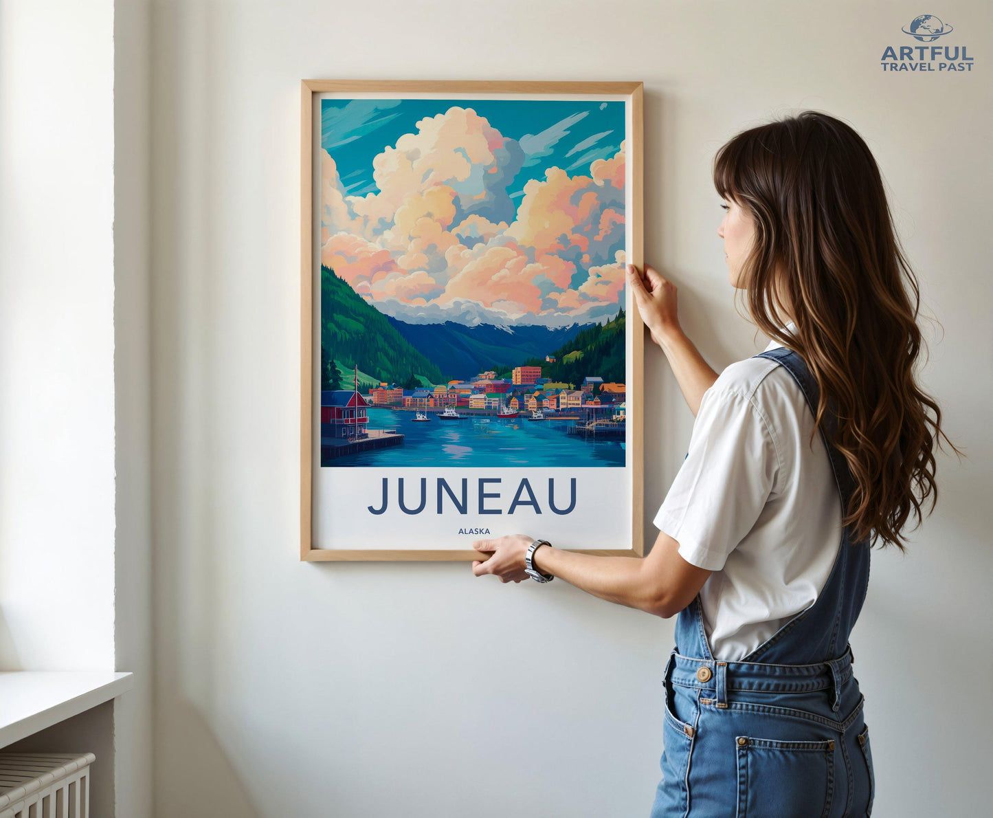 Juneau Poster | Alaska Wall Art | America Decor