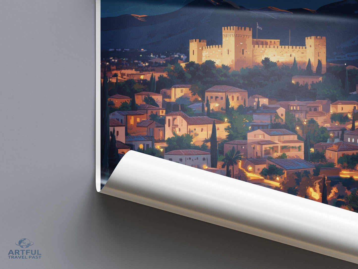 Kalamata Poster | Greece Wall Art | Balkans Decor