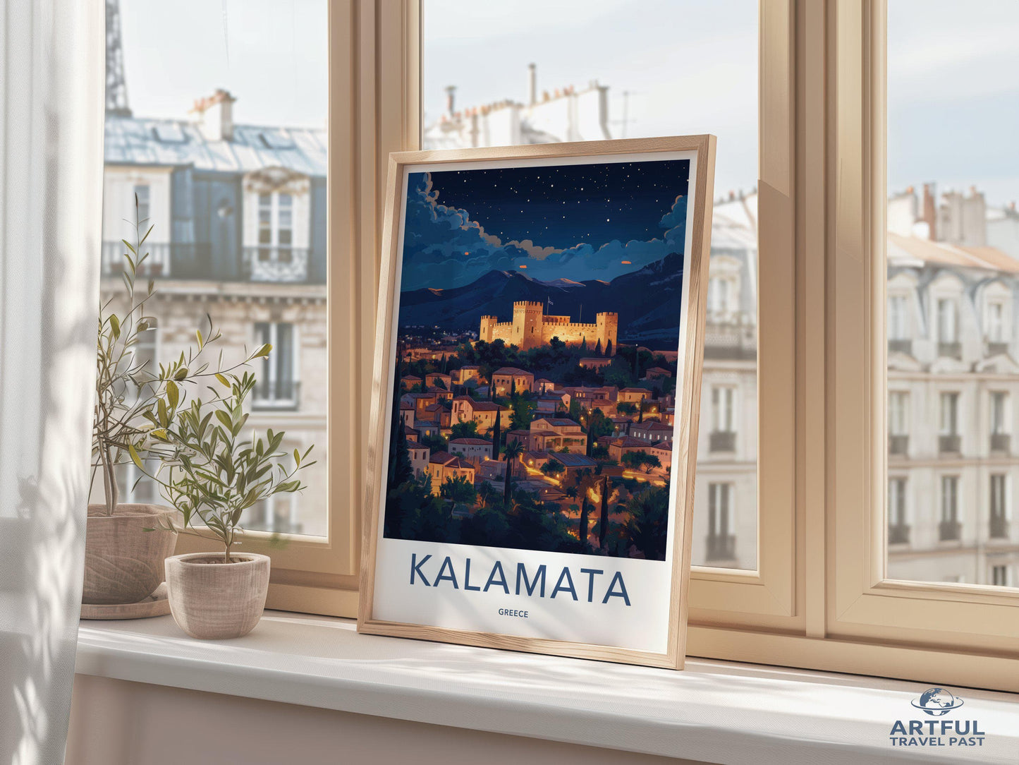 Kalamata Poster | Greece Wall Art | Balkans Decor