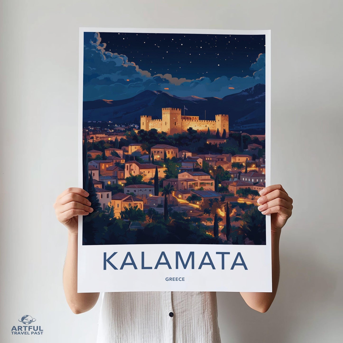 Kalamata Poster | Greece Wall Art | Balkans Decor