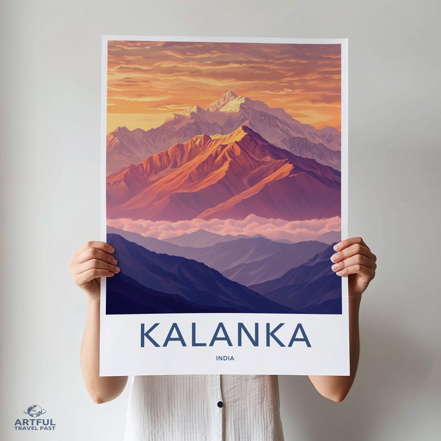 Kalanka Mountain Poster | India Wall Art | Nature Decor