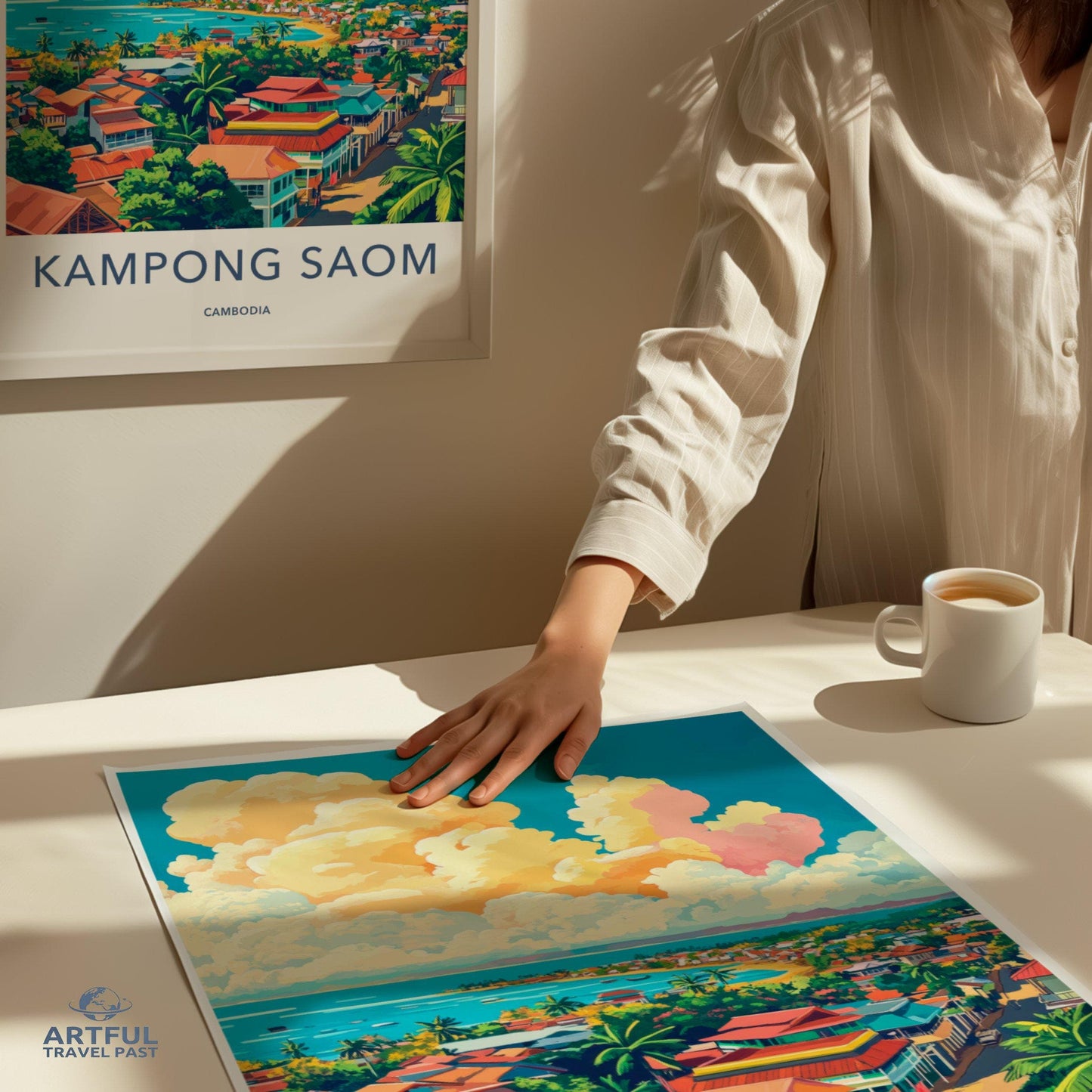 Kampong Saom Poster - Cambodia Wall Art