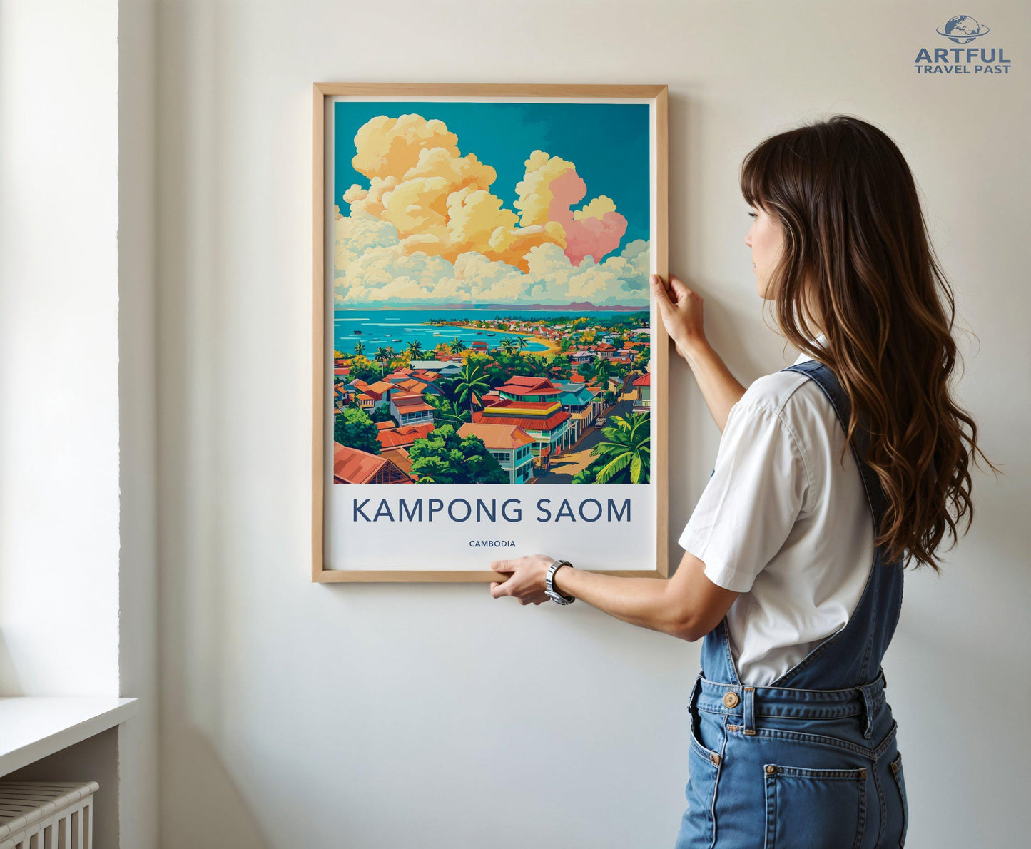 Kampong Saom Poster - Cambodia Wall Art