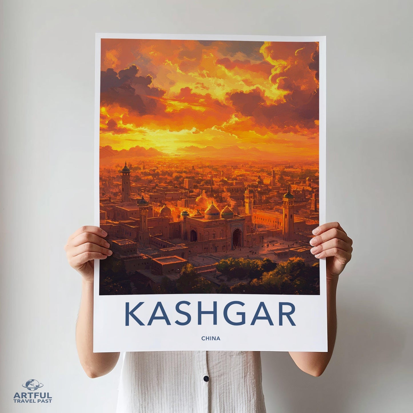 Kashgar Poster | China Wall Art | Asia Decor