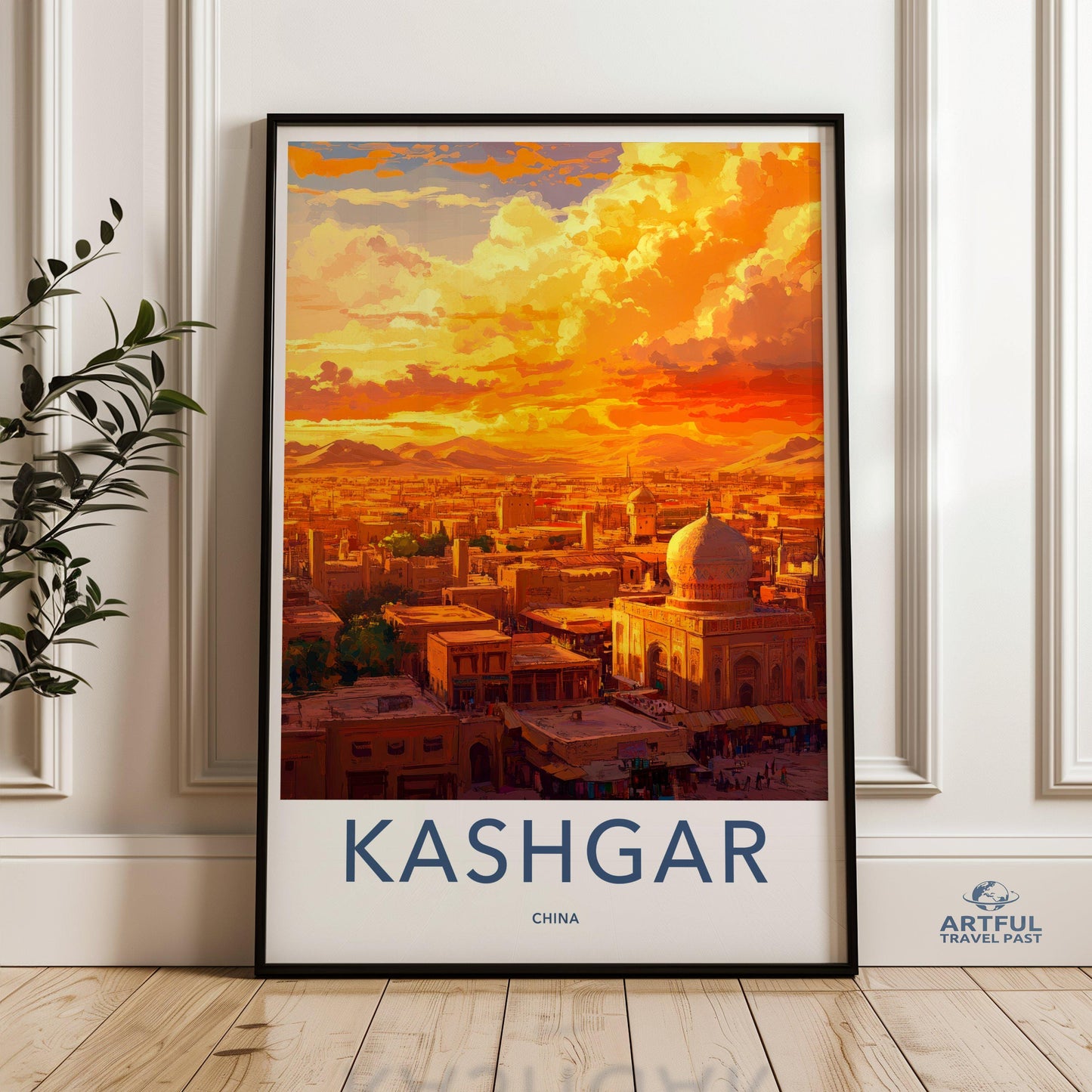 Kashgar Poster | China Wall Art | Asia Decor