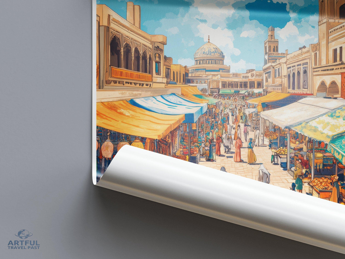 Kashgar Poster | China Wall Art | Asia Decor