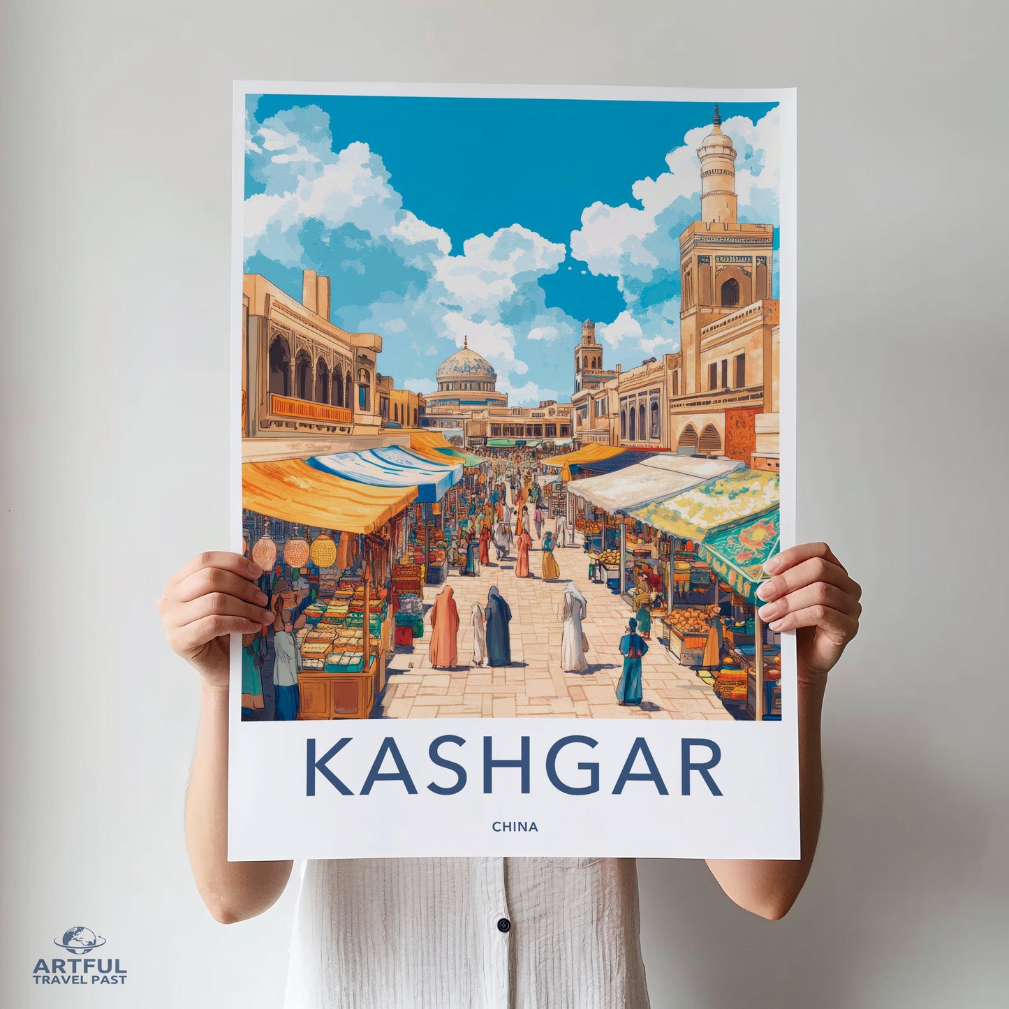 Kashgar Poster | China Wall Art | Asia Decor
