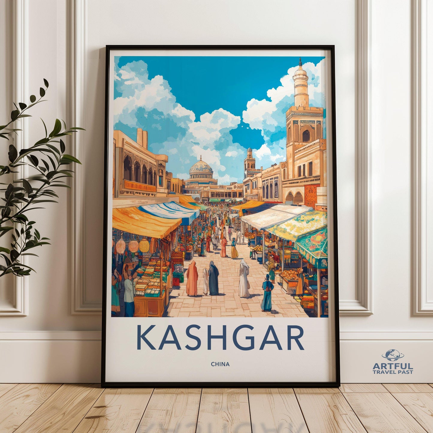 Kashgar Poster | China Wall Art | Asia Decor