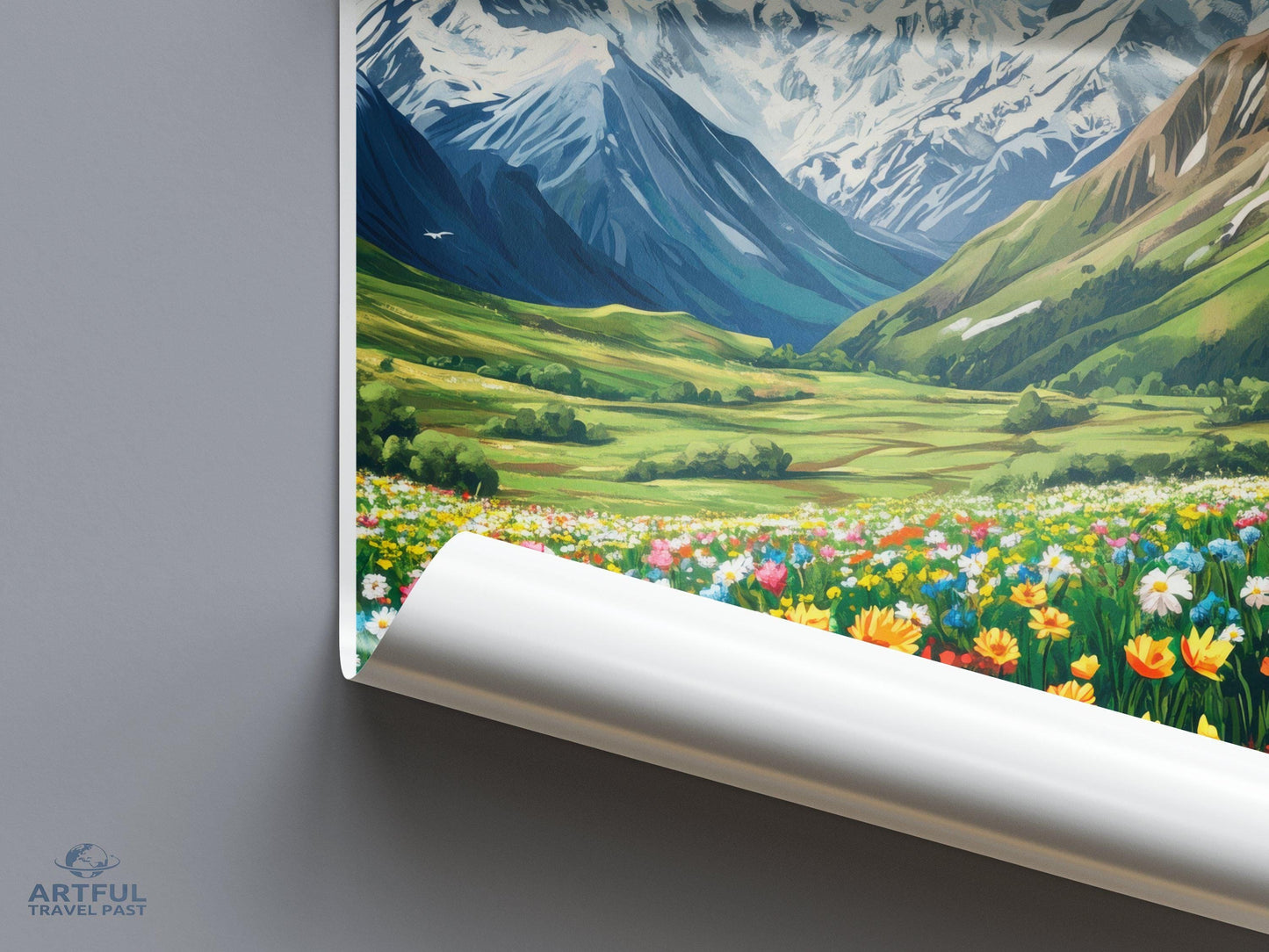 Kashmir Poster | Jammu and Kashmir Wall Art | India Decor