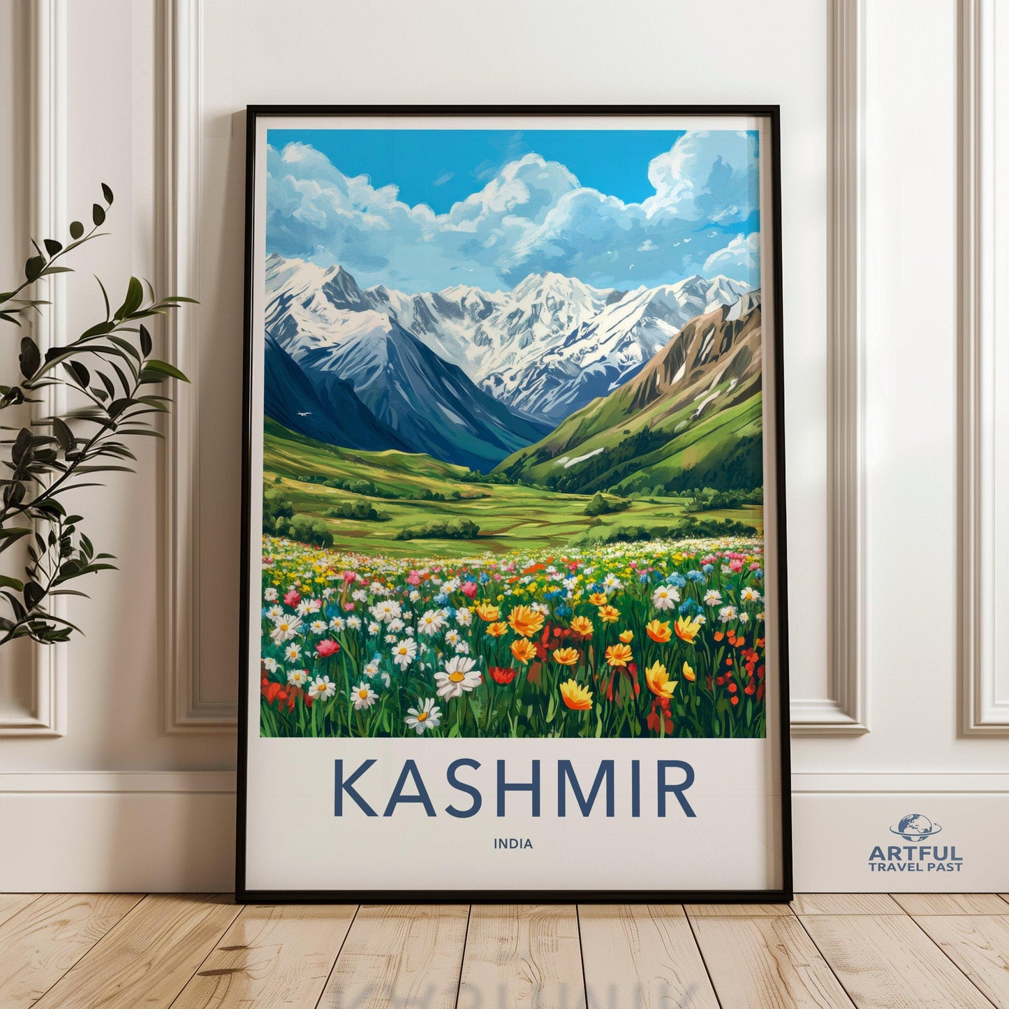 Kashmir Poster | Jammu and Kashmir Wall Art | India Decor