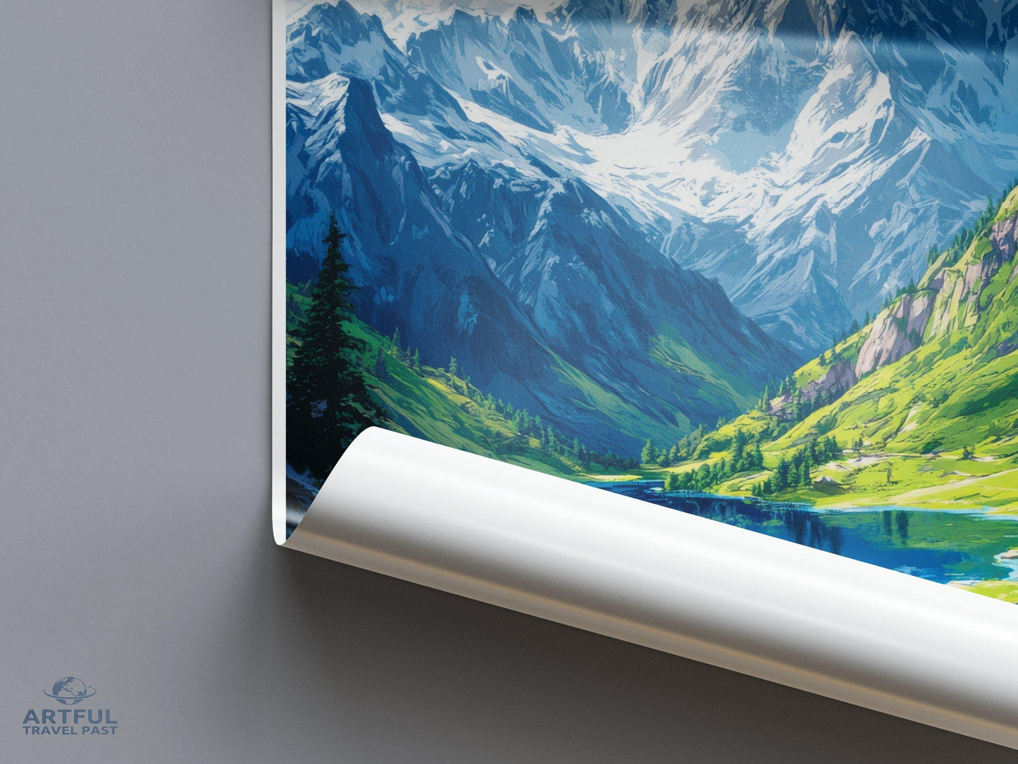Kashmir Poster | Jammu and Kashmir Wall Art | India Decor