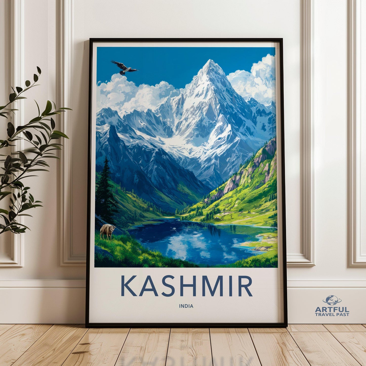 Kashmir Poster | Jammu and Kashmir Wall Art | India Decor