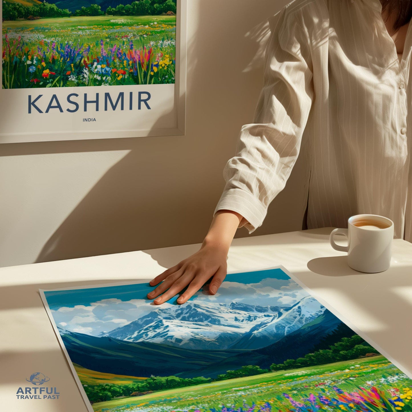 Kashmir Poster | Jammu and Kashmir Wall Art | India Decor