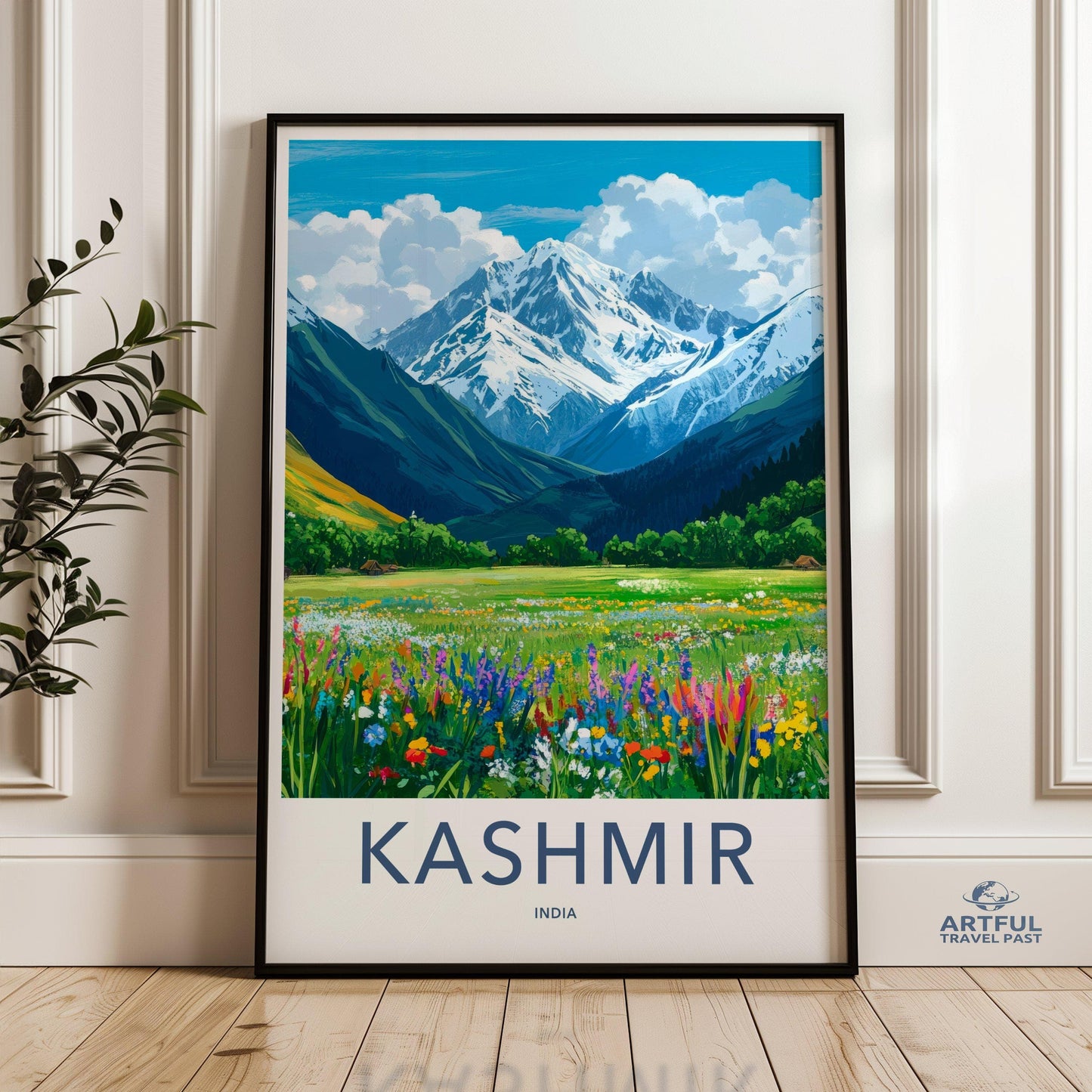 Kashmir Poster | Jammu and Kashmir Wall Art | India Decor