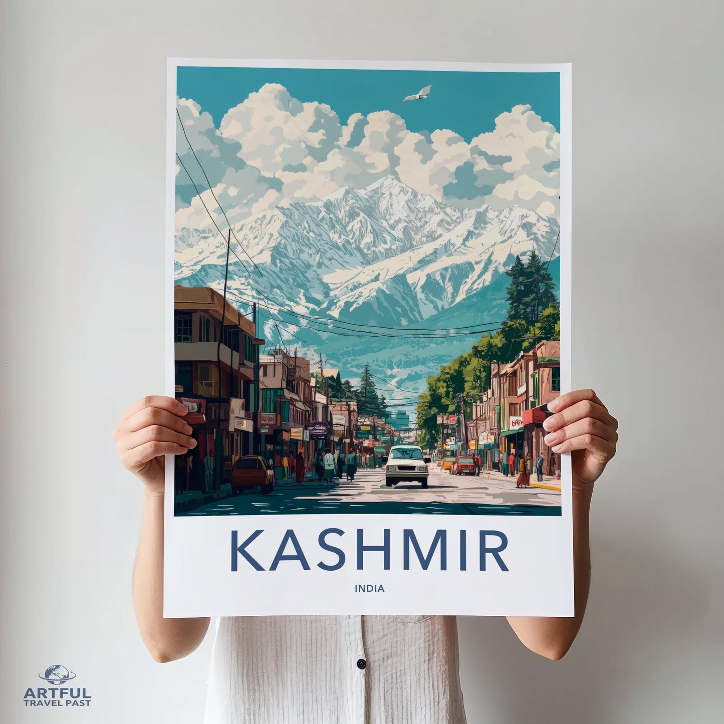 Kashmir Poster | Jammu and Kashmir Wall Art | India Decor