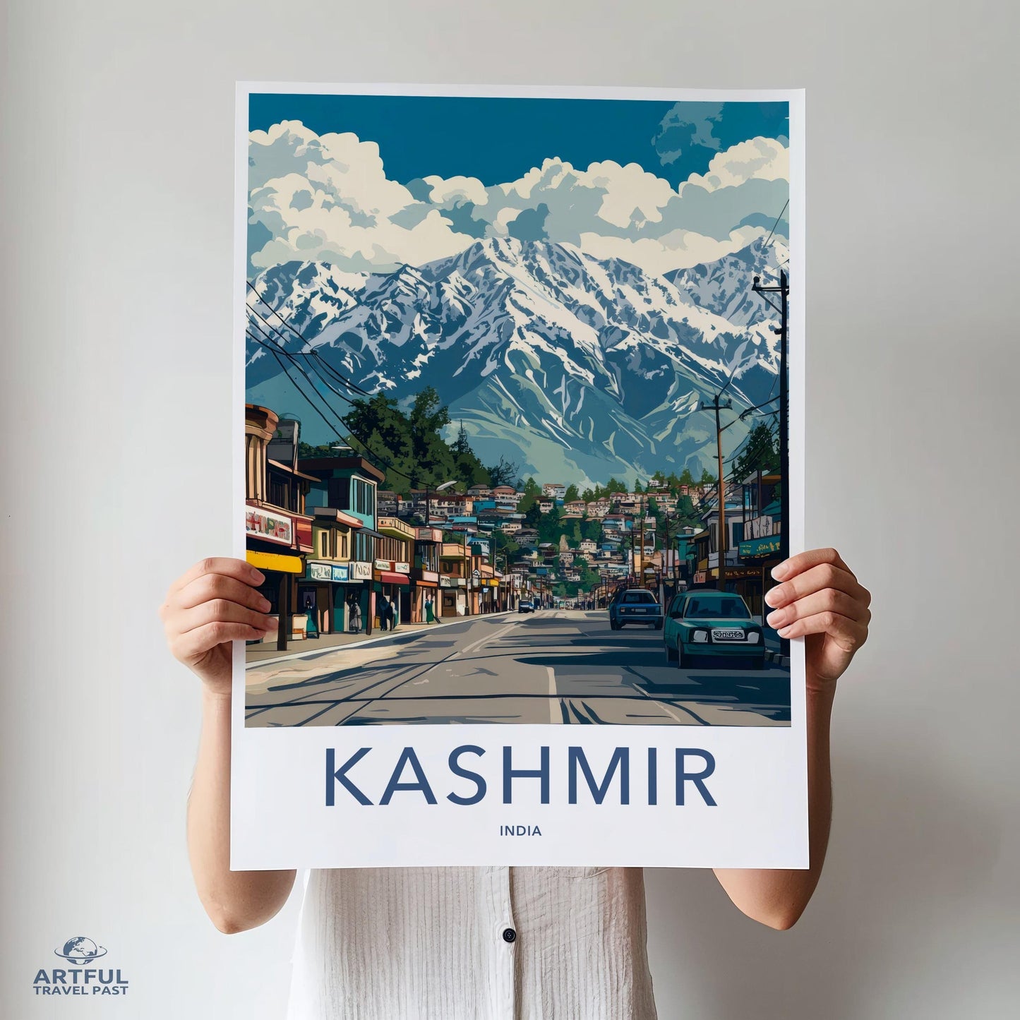 Kashmir Poster | Jammu and Kashmir Wall Art | India Decor