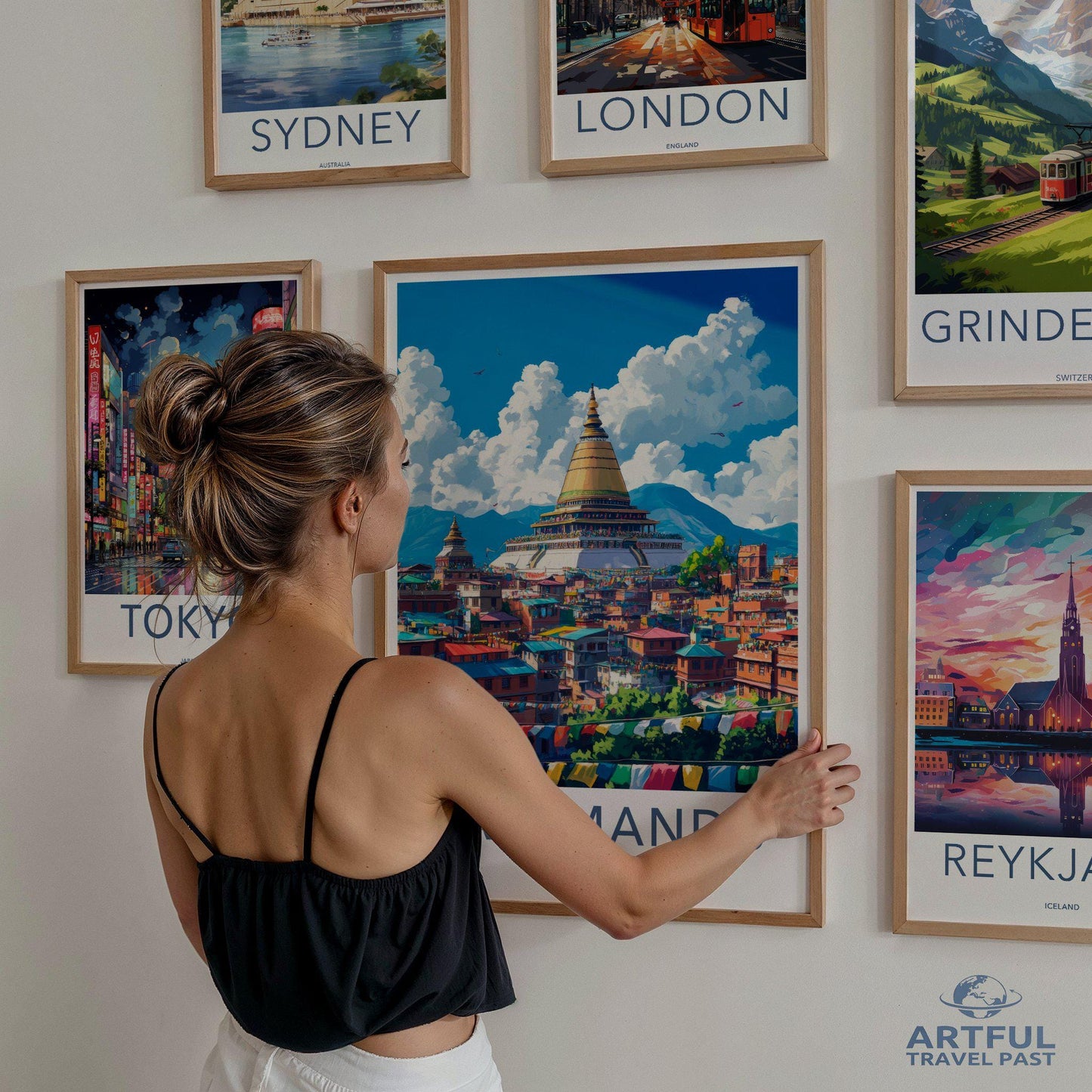 Kathmandu Poster - Nepal Wall Art