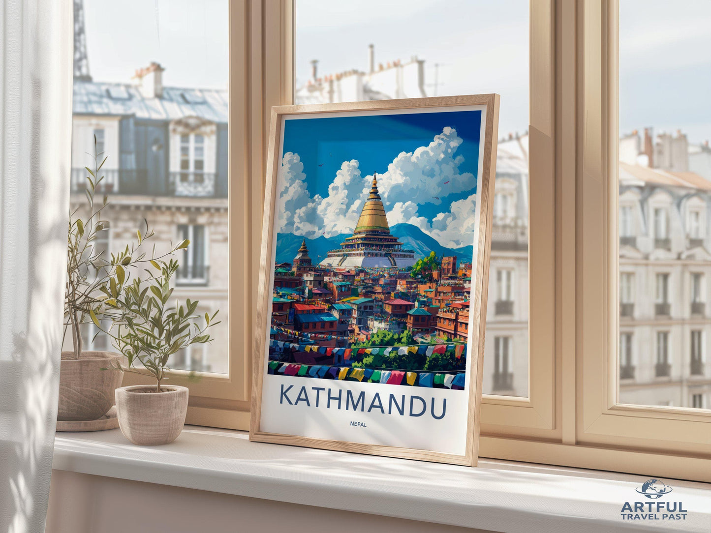 Kathmandu Poster - Nepal Wall Art